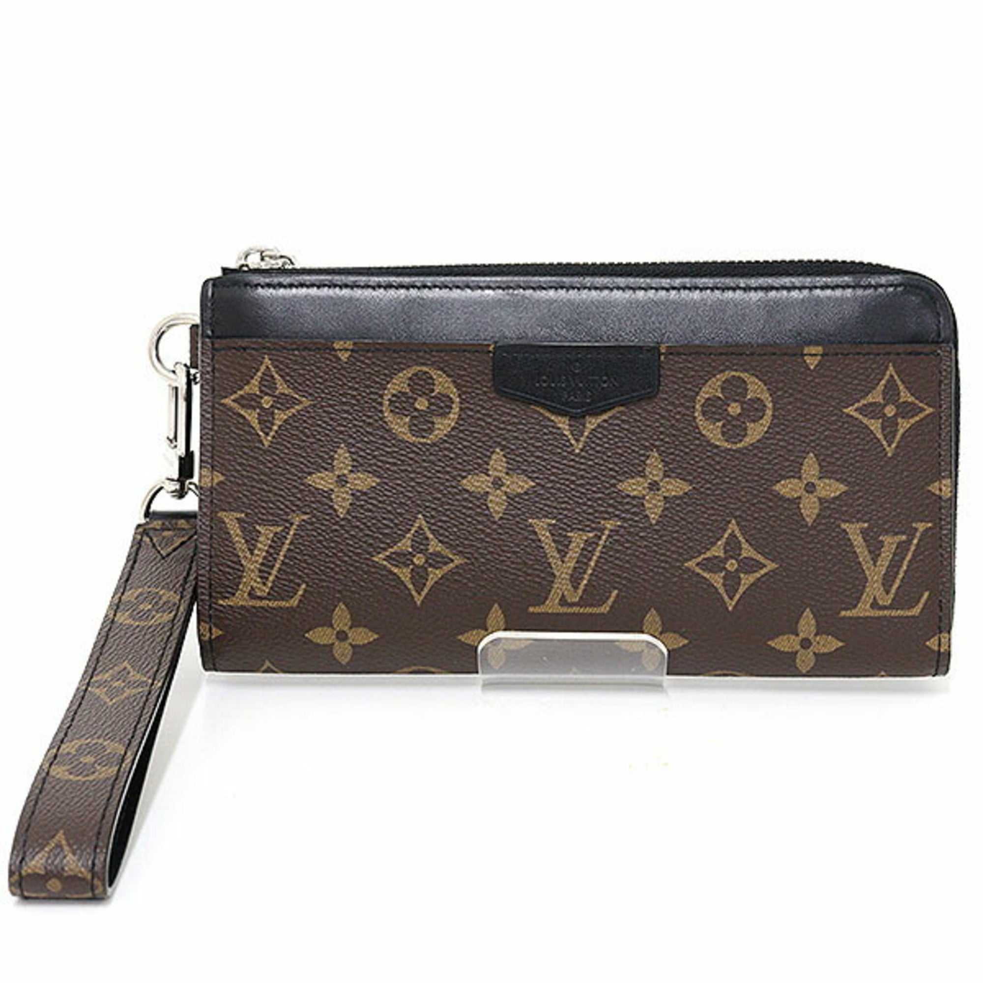 Louis Vuitton Zippy Dragonne Monogram Canvas/Taiga Leather Brown/Black M69407 Long Wallet