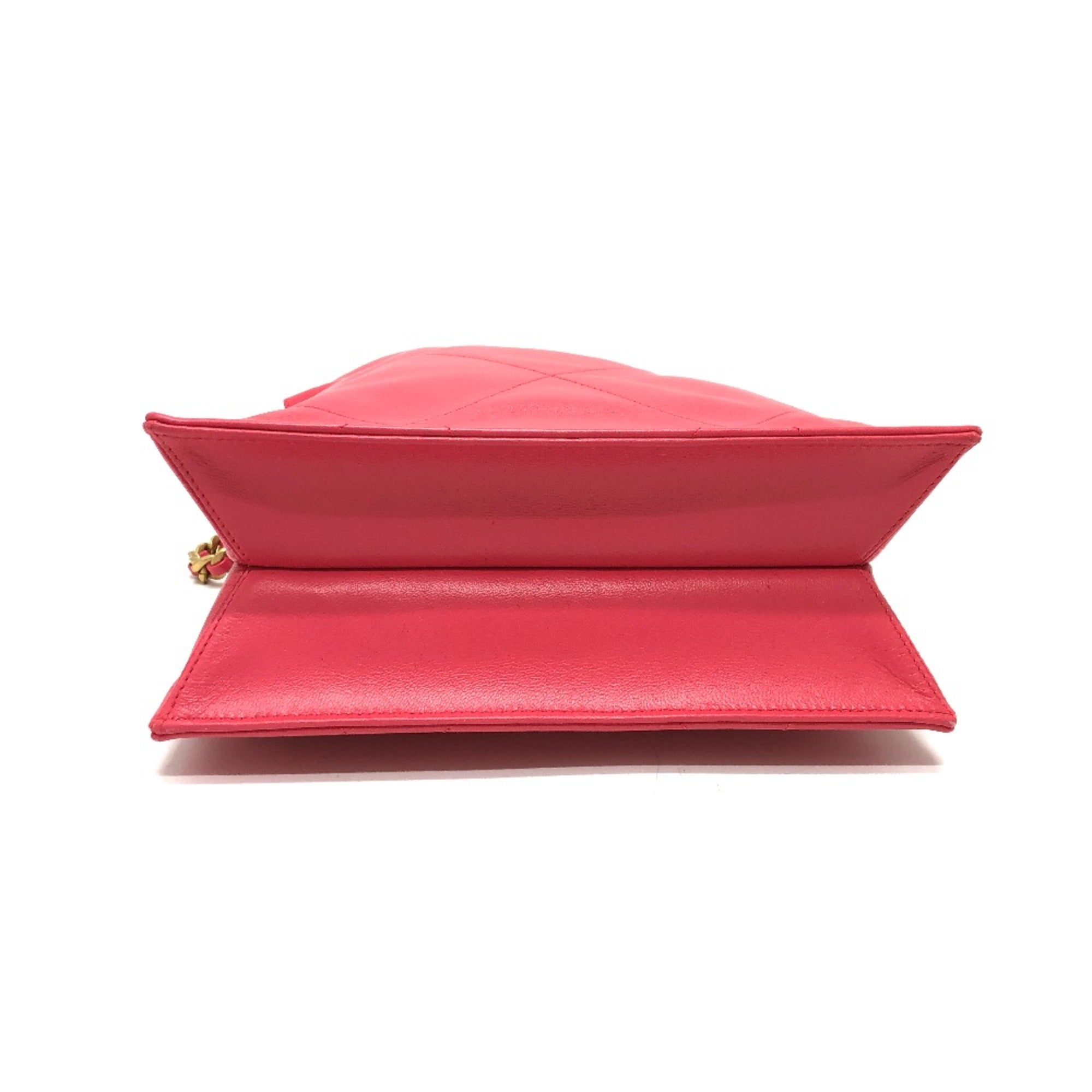 Chanel Chain Hand Bag Pink Gold Hardware