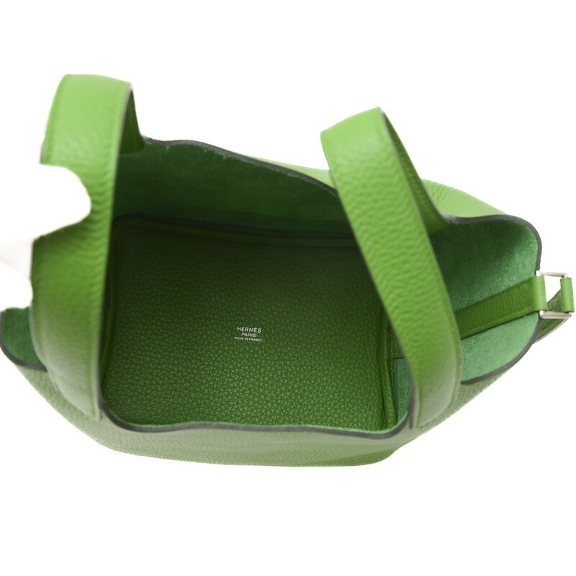 Hermes Picotin Lock Pm 18 Handbag Taurillon Vert Yucca W Stamp