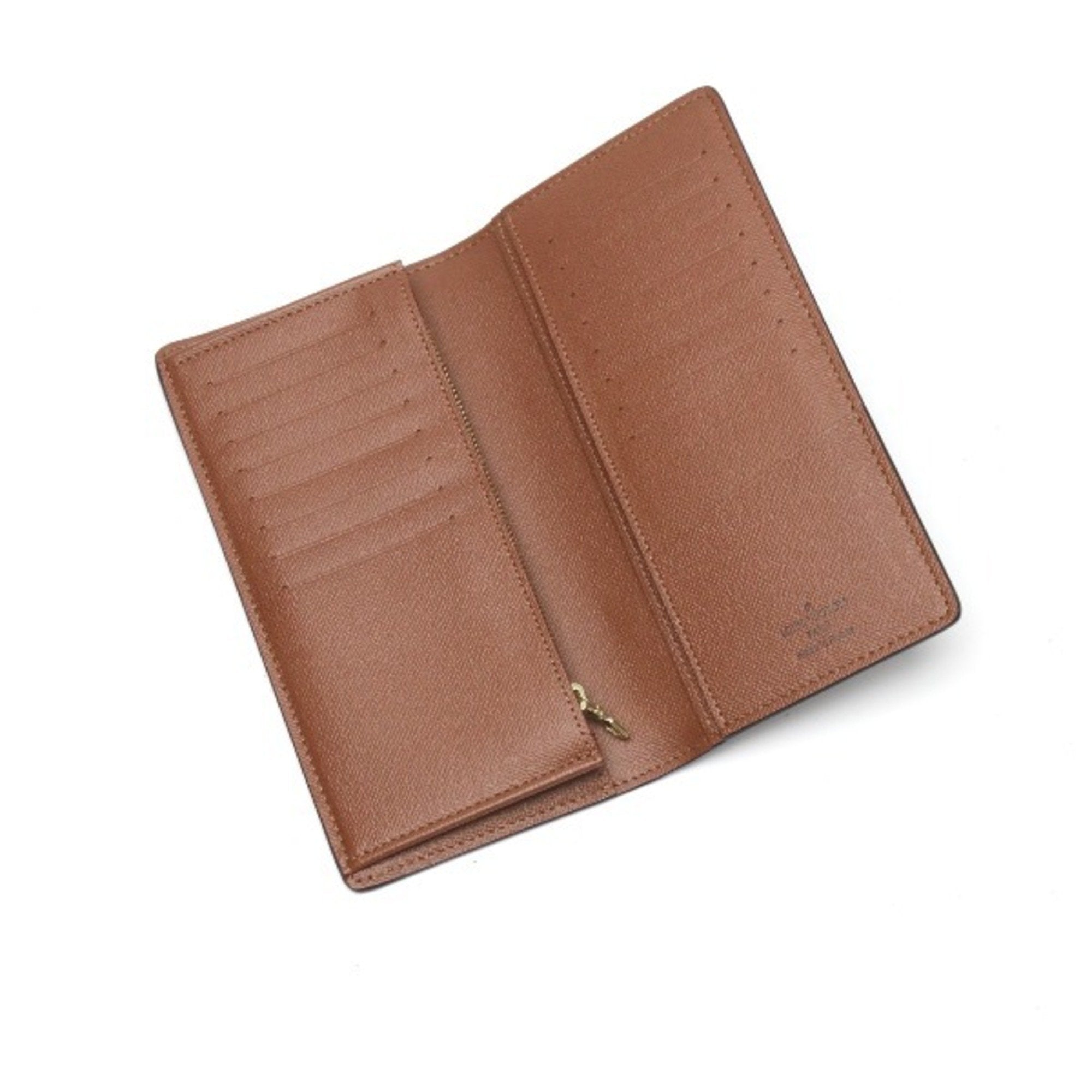 Louis Vuitton Monogram Long Wallet Braza M66540 Brown