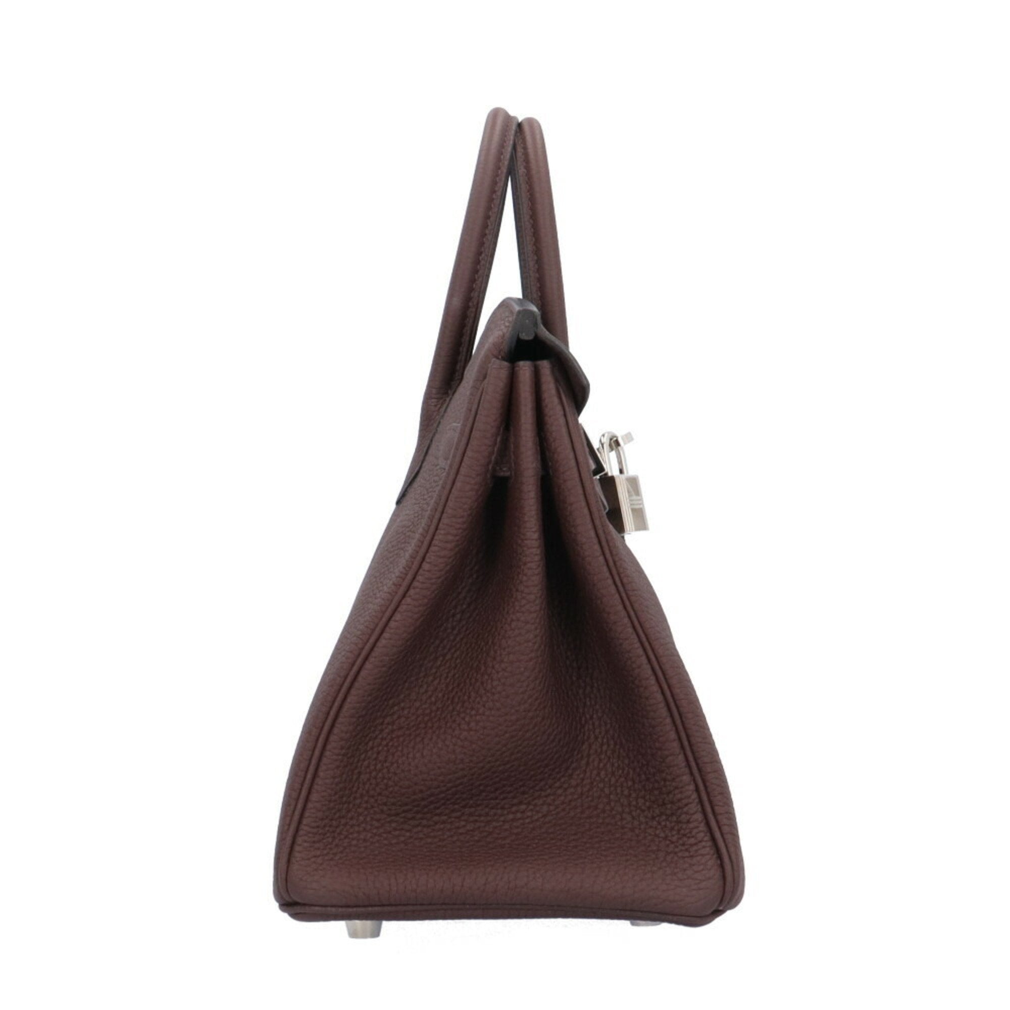 Hermes Birkin 25 Handbag Leather Brown Women's Hermes