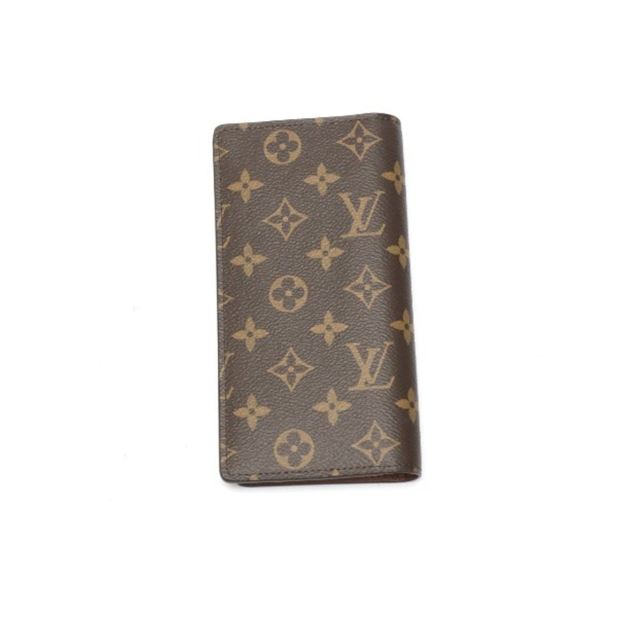 Louis Vuitton Monogram Long Wallet Braza M66540 Brown