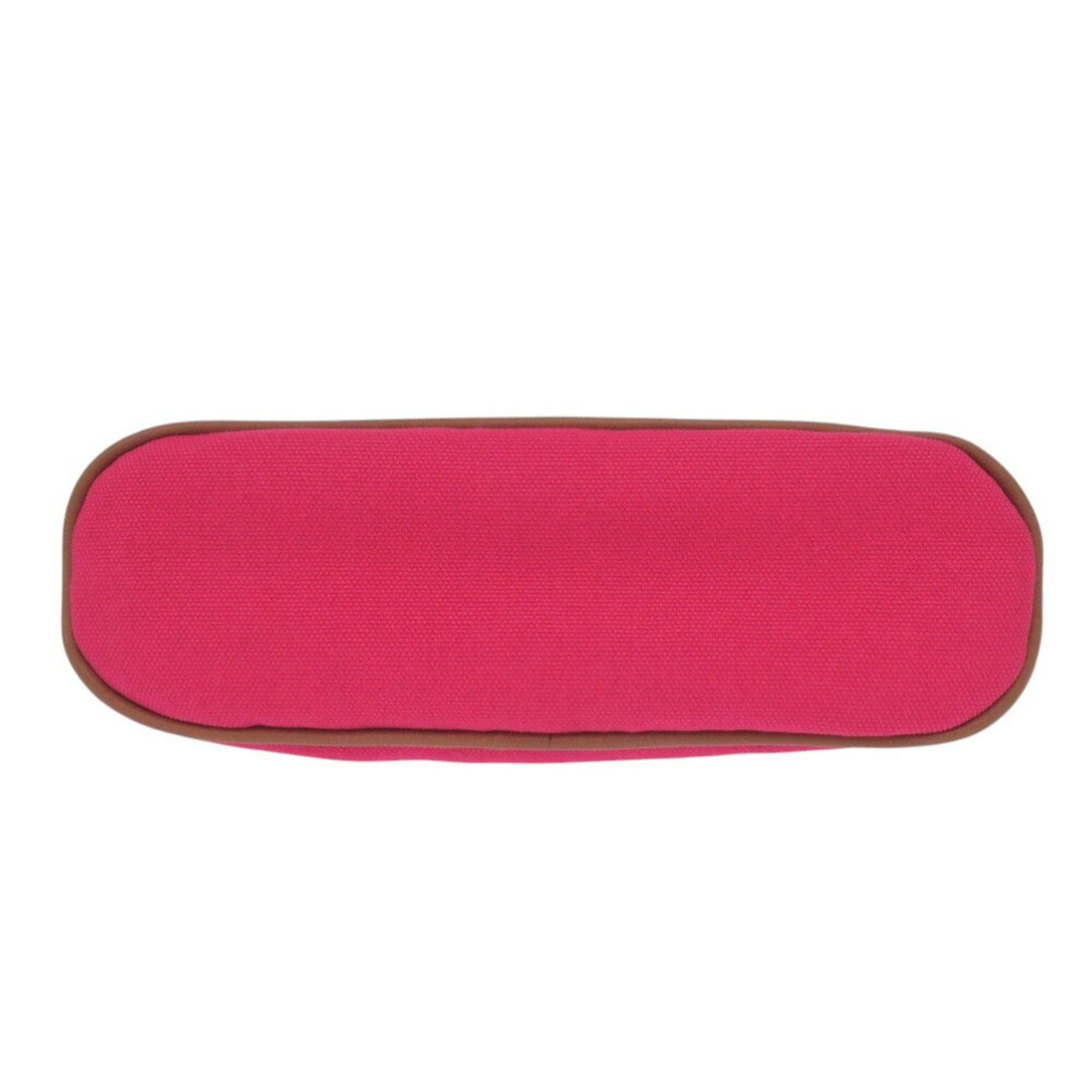 Hermes Bolide Pouch 20 Pm H103773 M Canvas Hibiscus Pink 0459 Hermes