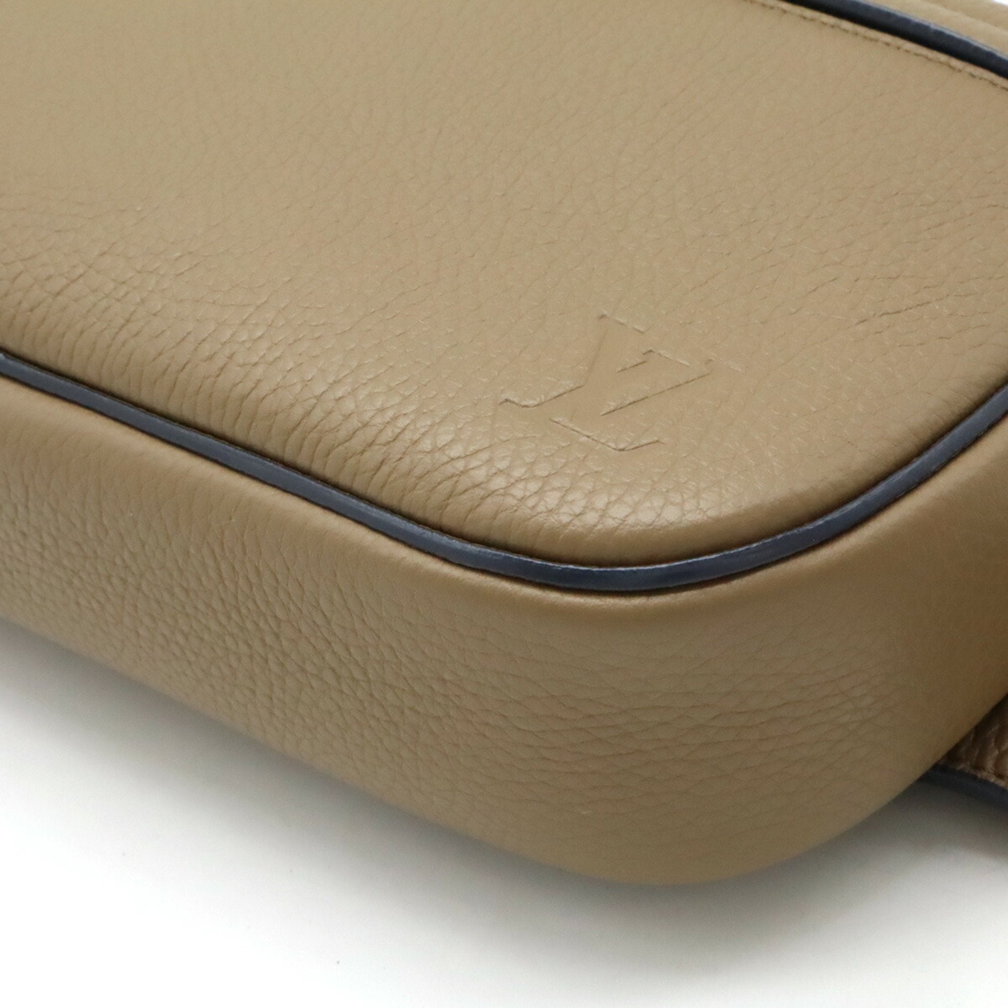 Louis Vuitton Cuir Taurillon Bum Bag Body Waist Shoulder Leather Beige M94472