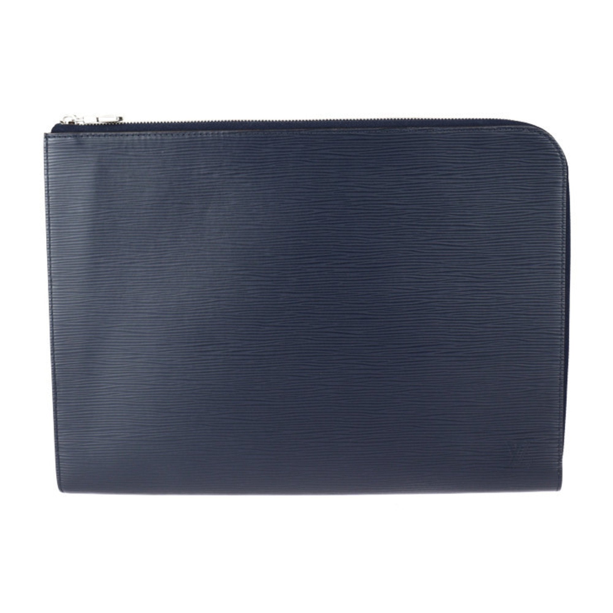 Louis Vuitton Pochette Jour Gm Second Bag M64154 Epi Leather Blue Marine L Shaped Clutch Pouch