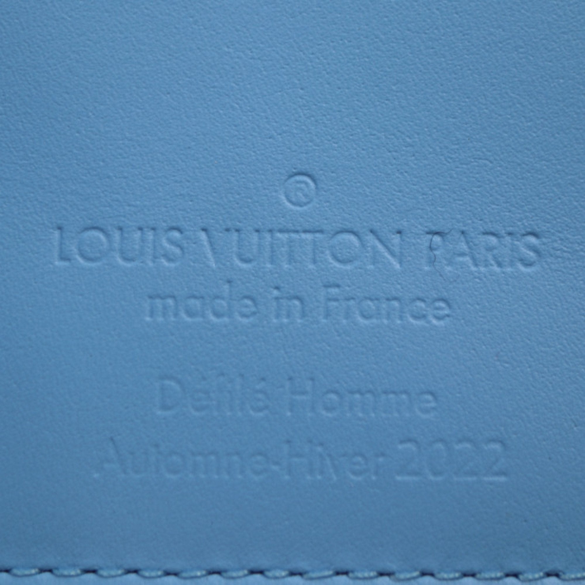 Louis Vuitton Zippy Wallet Vertical Monogram Long M81573 Taurillon Leather Chalk White Light Blue Round Vuitton