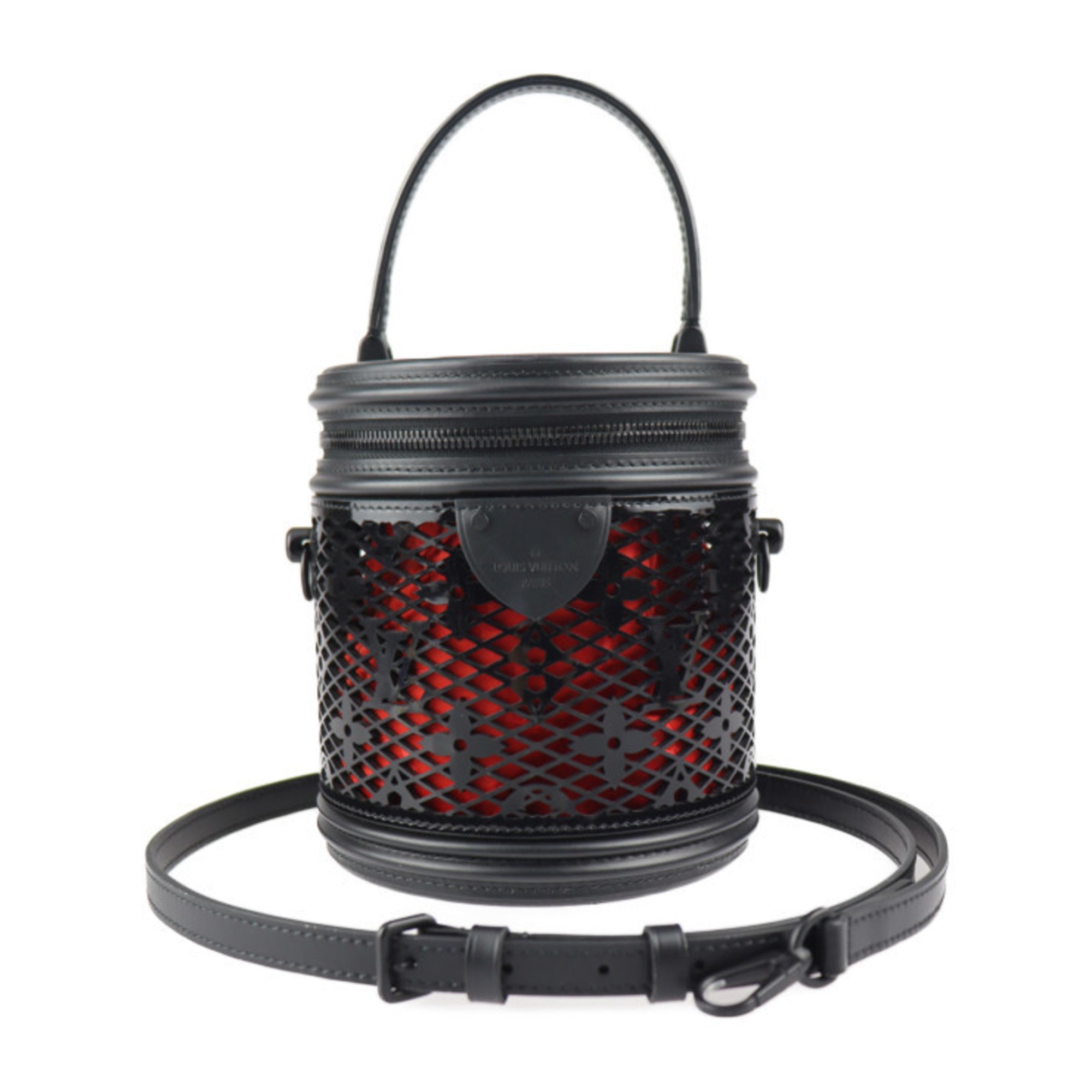 Louis Vuitton Cannes Monogram Lace Black Vanity Bag M20363