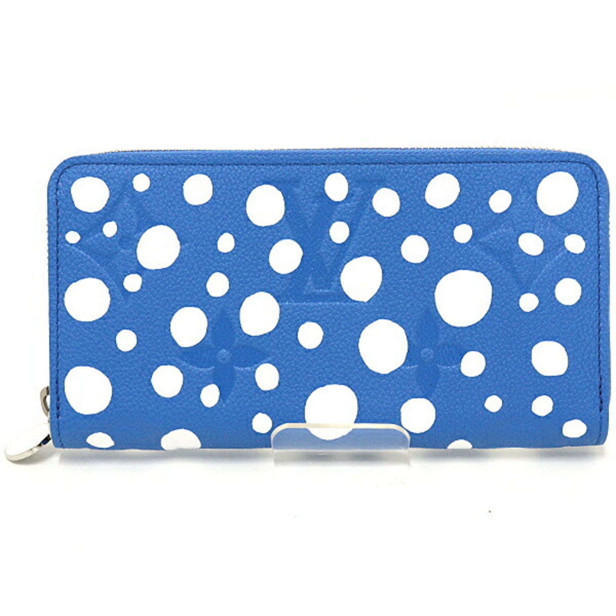 Louis Vuitton Zippy Wallet Infinity Dot Blue Blanc M81954