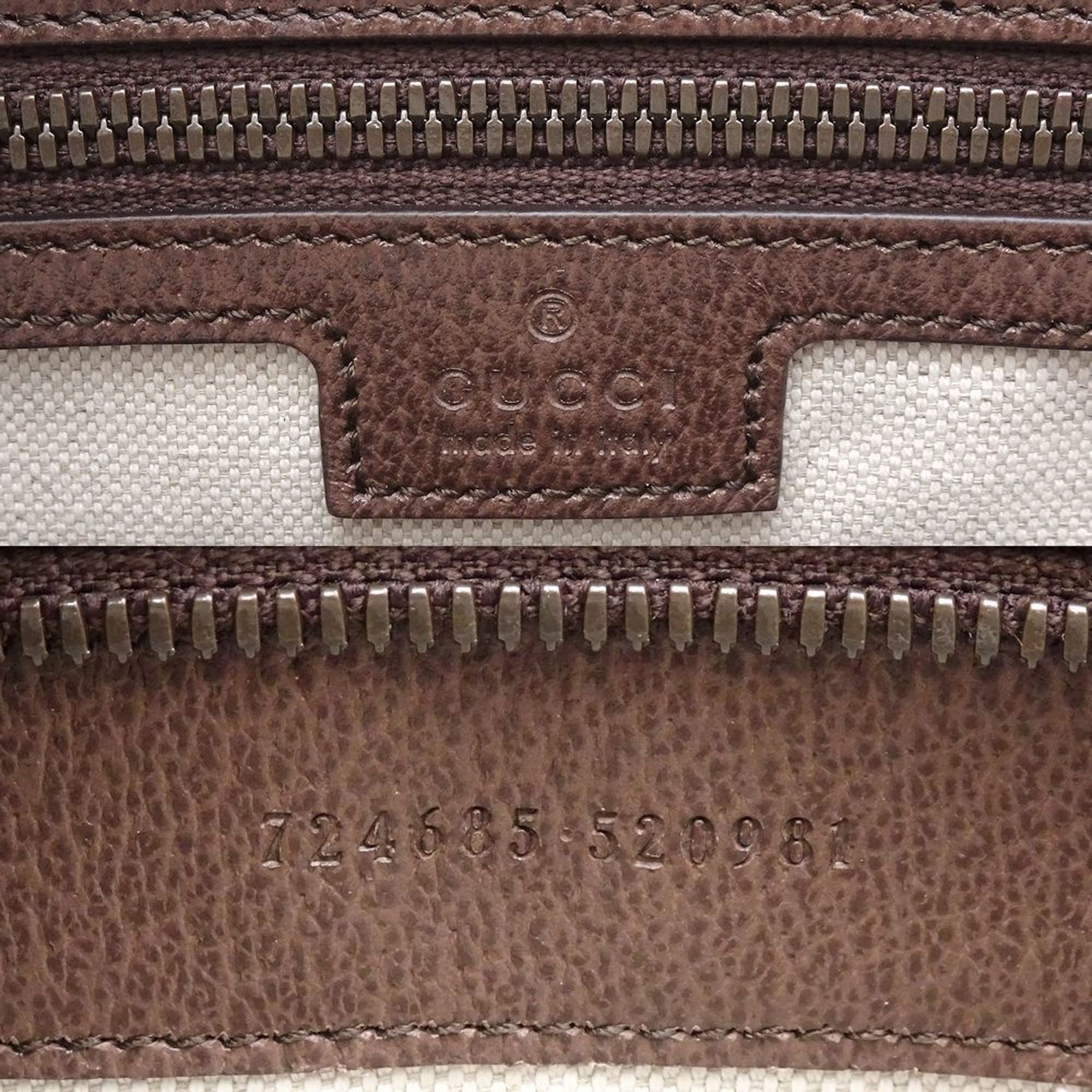 Gucci Ophidia Medium Tote Bag Beige Ebony 724685