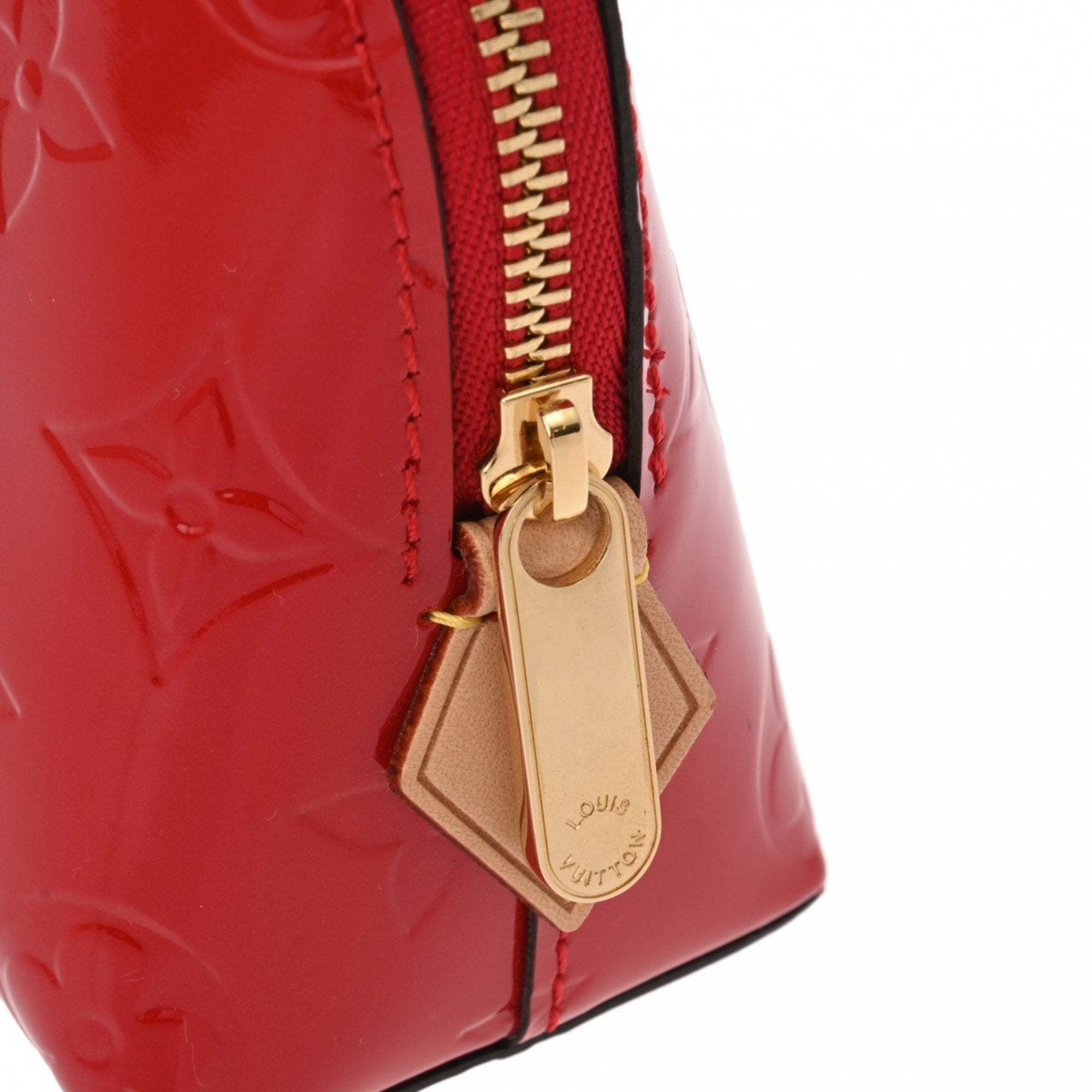 Louis Vuitton Pochette Tick Cerise M90172 Women's Vernis Pouch