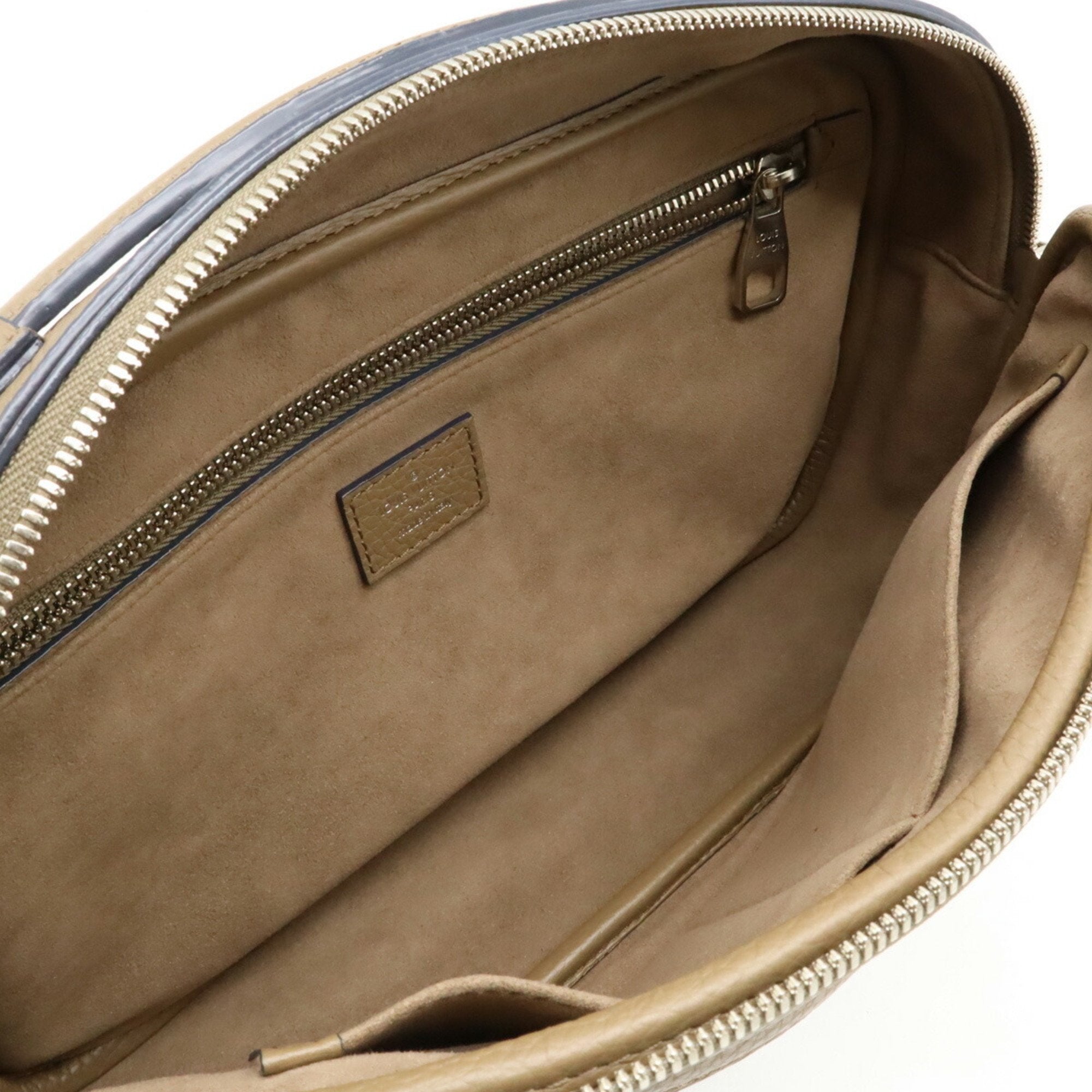 Louis Vuitton Cuir Taurillon Bum Bag Body Waist Shoulder Leather Beige M94472