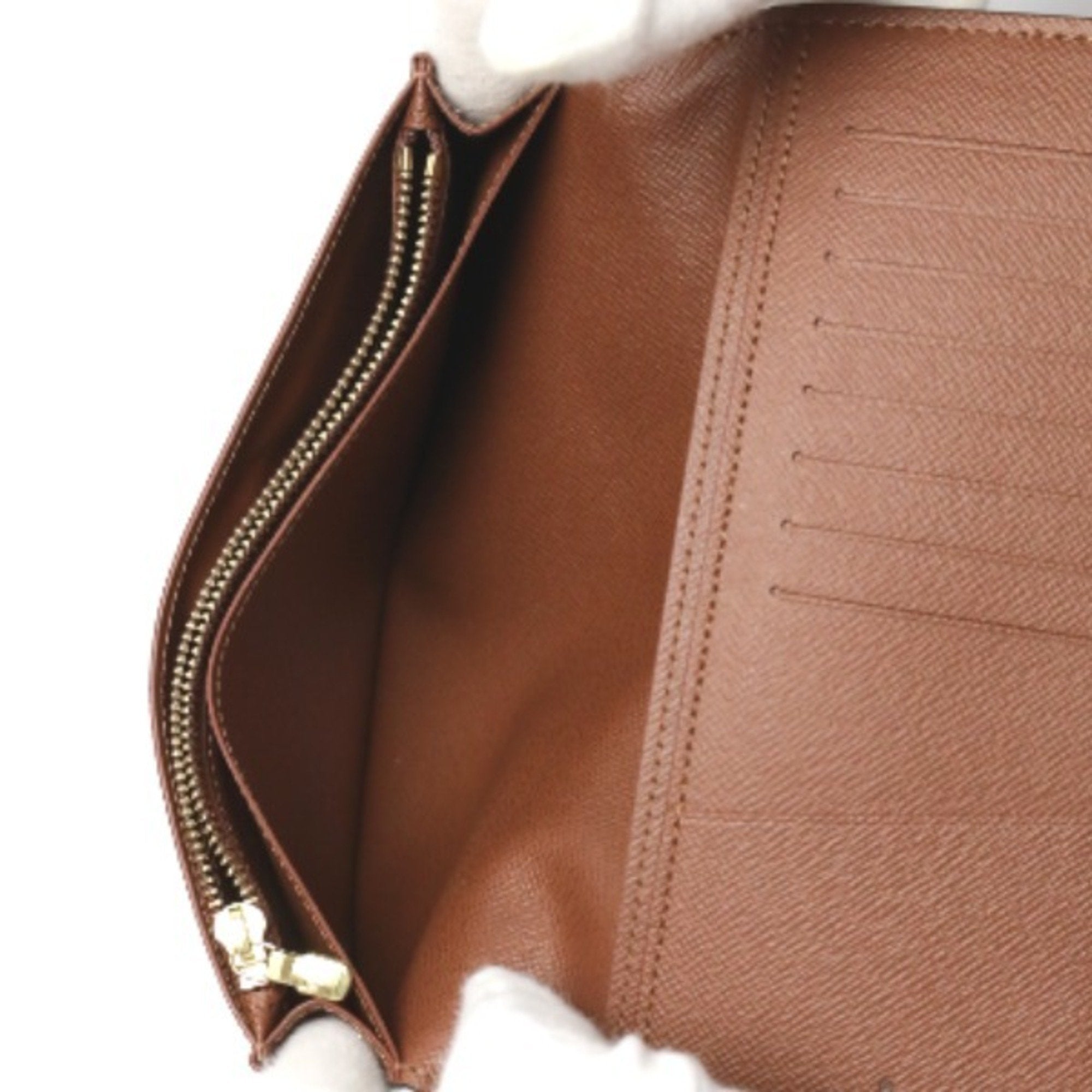 Louis Vuitton Monogram Long Wallet Braza M66540 Brown