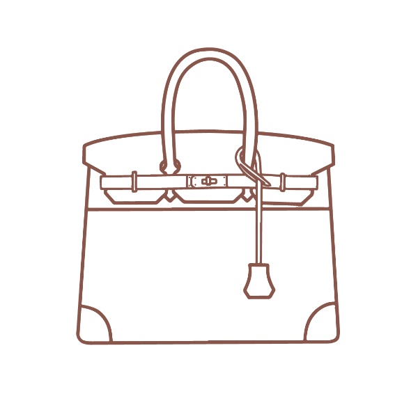 Hermes bag outline