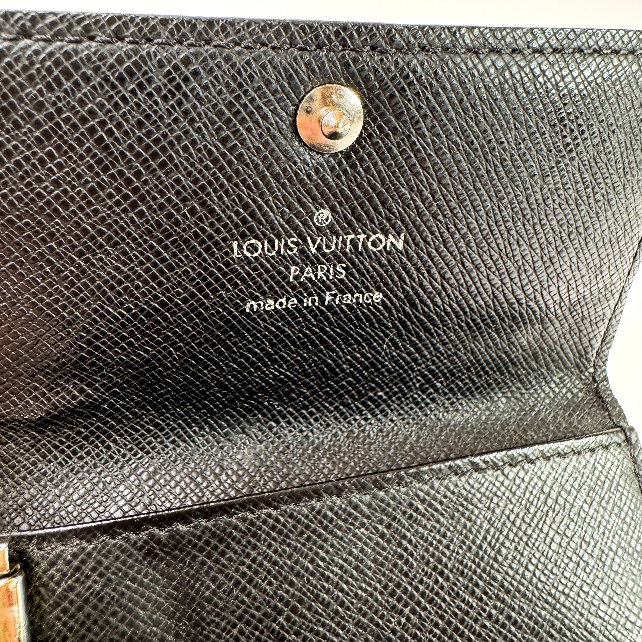 Pre-Owned Authentic Louis Vuitton Coated Canvas Damier Graphite Key Holder