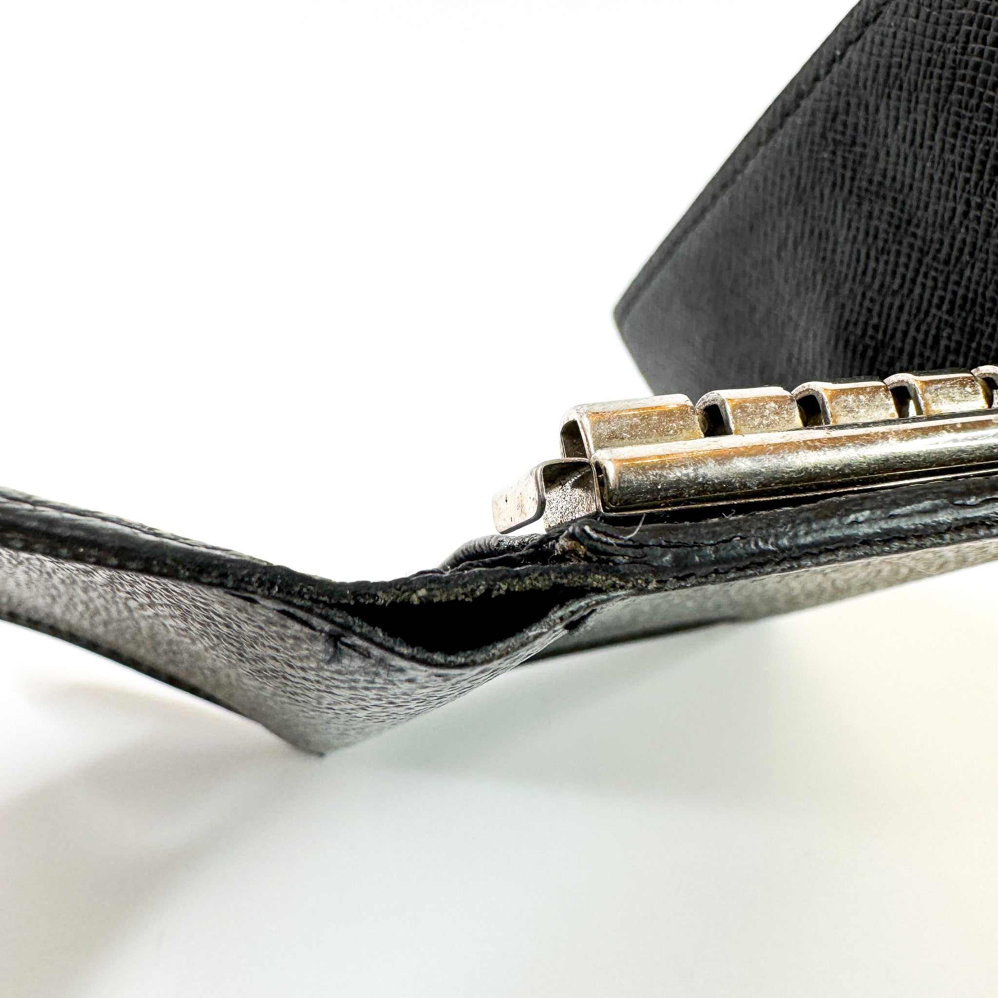 Pre-Owned Authentic Louis Vuitton Coated Canvas Damier Graphite Key Holder
