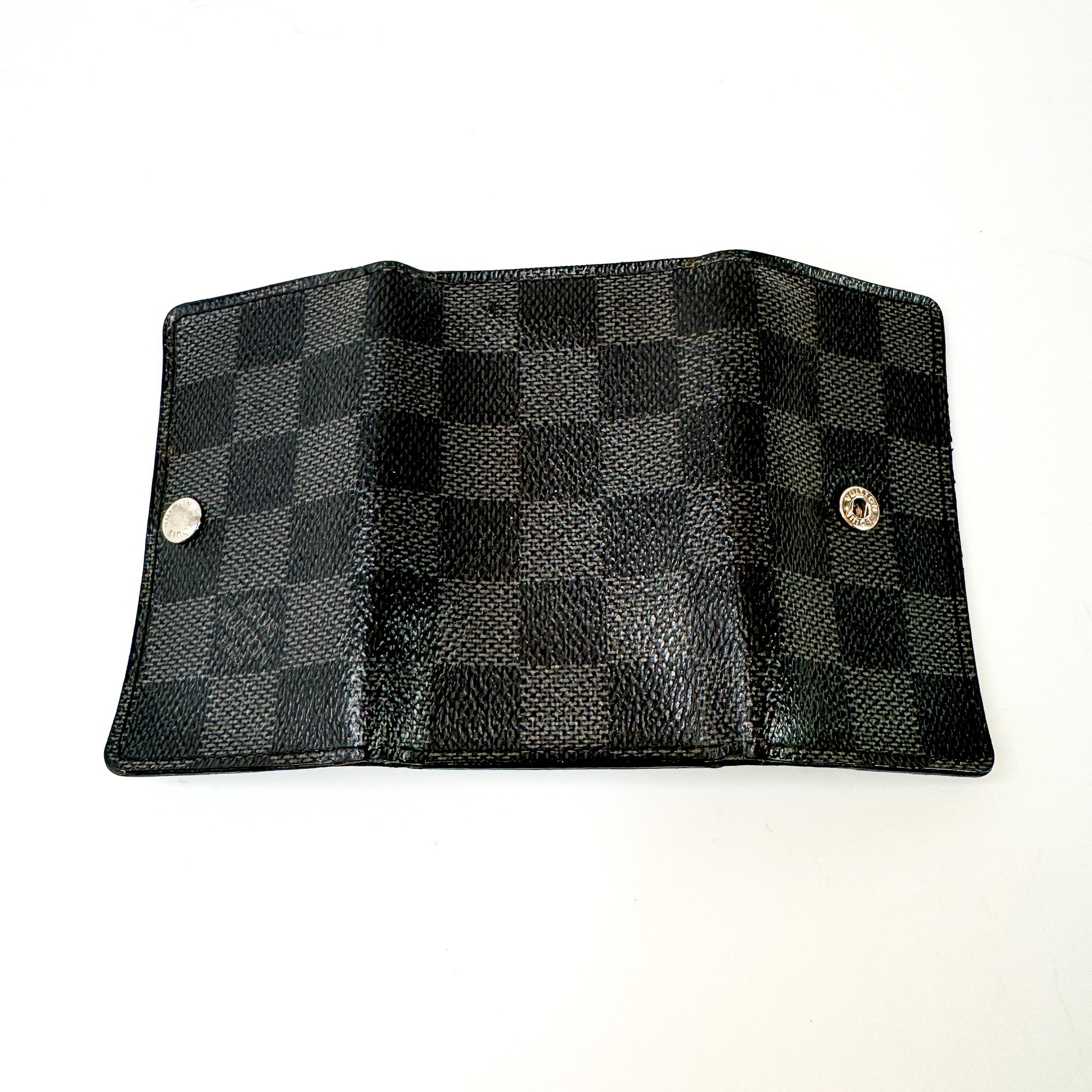 Pre-Owned Authentic Louis Vuitton Coated Canvas Damier Graphite Key Holder
