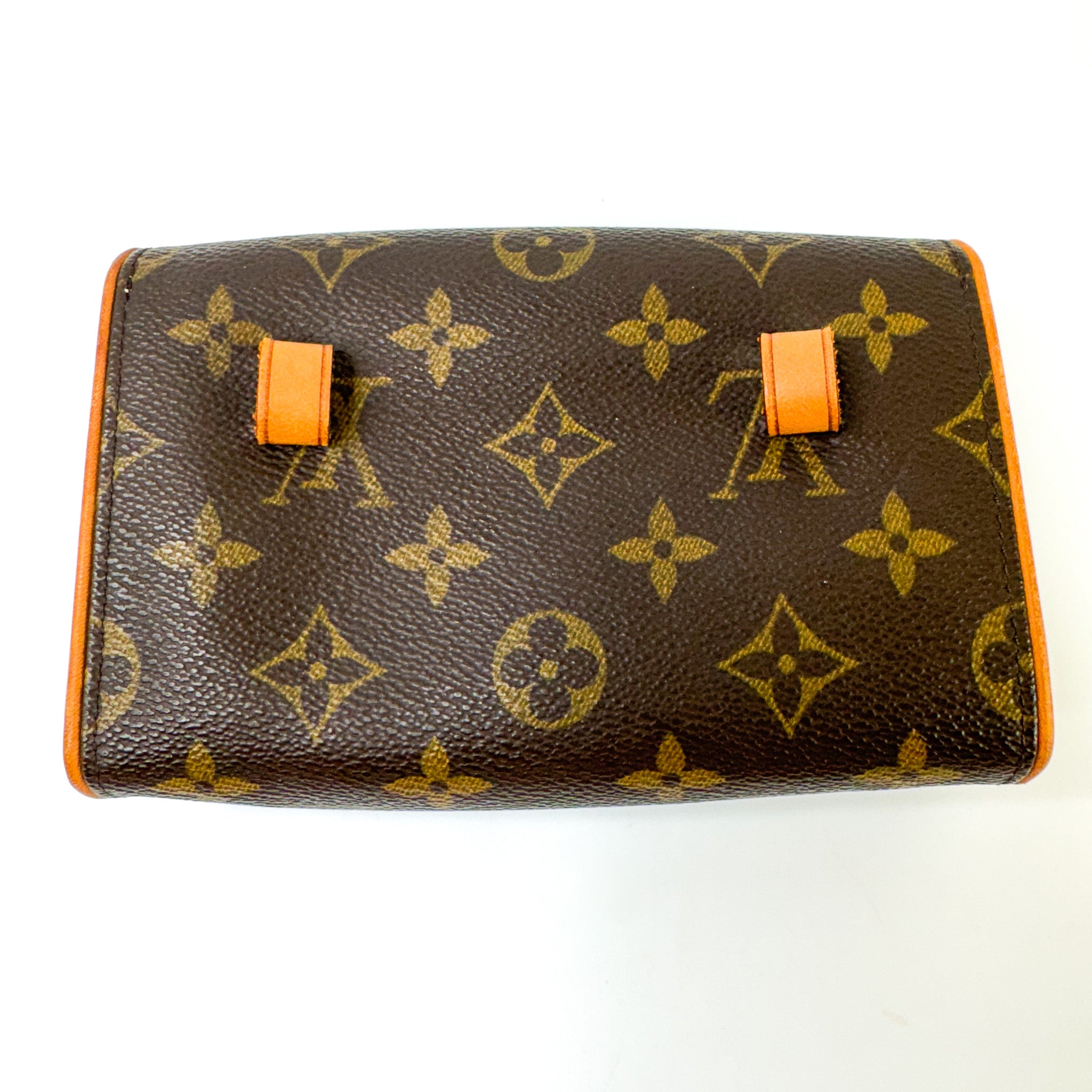 Pre-Owned Authentic Louis Vuitton Monogram Coated Canvas Pochette Florentine Bum Bag Belt Bag XS Full Set