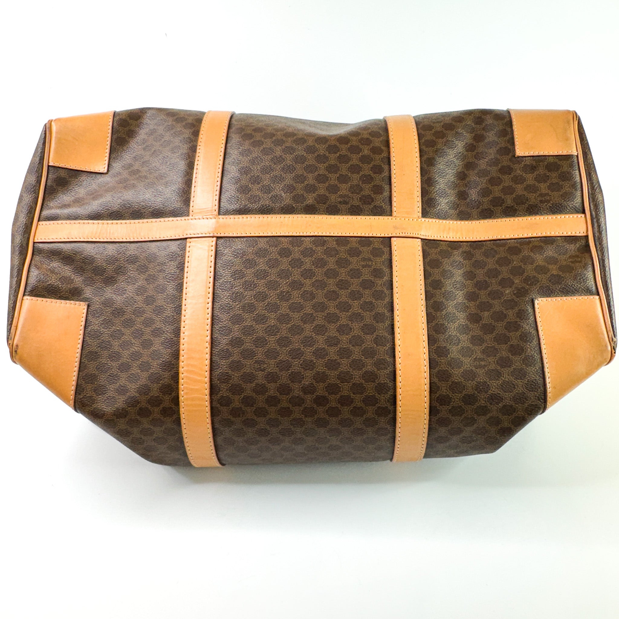 Pre-Owned Authentic Vintage Celine Keepall 45 Boston Bag Macadam Monogram Travel Duffel Bag
