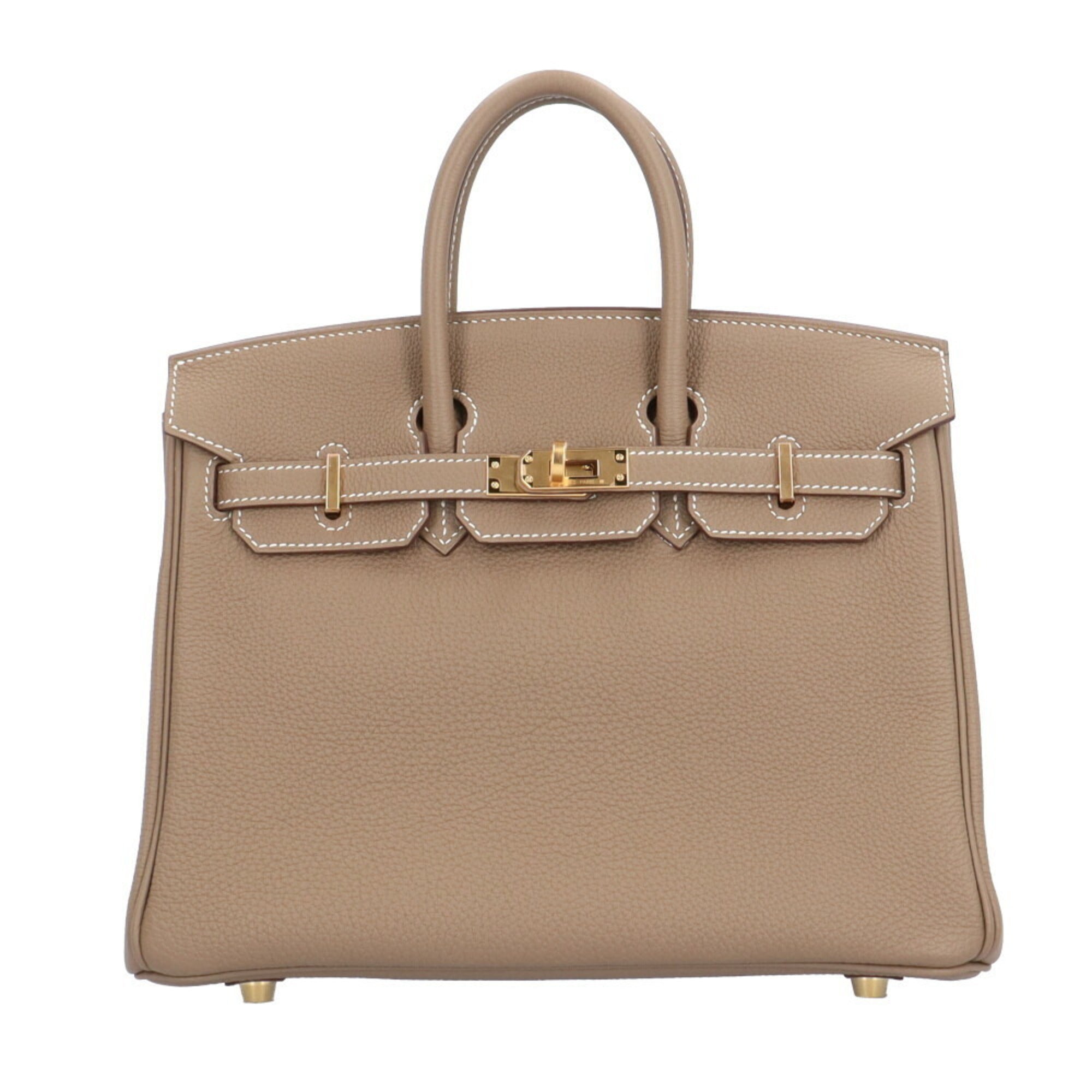 Hermes Birkin 25 Handbag Togo Beige Women's Hermes