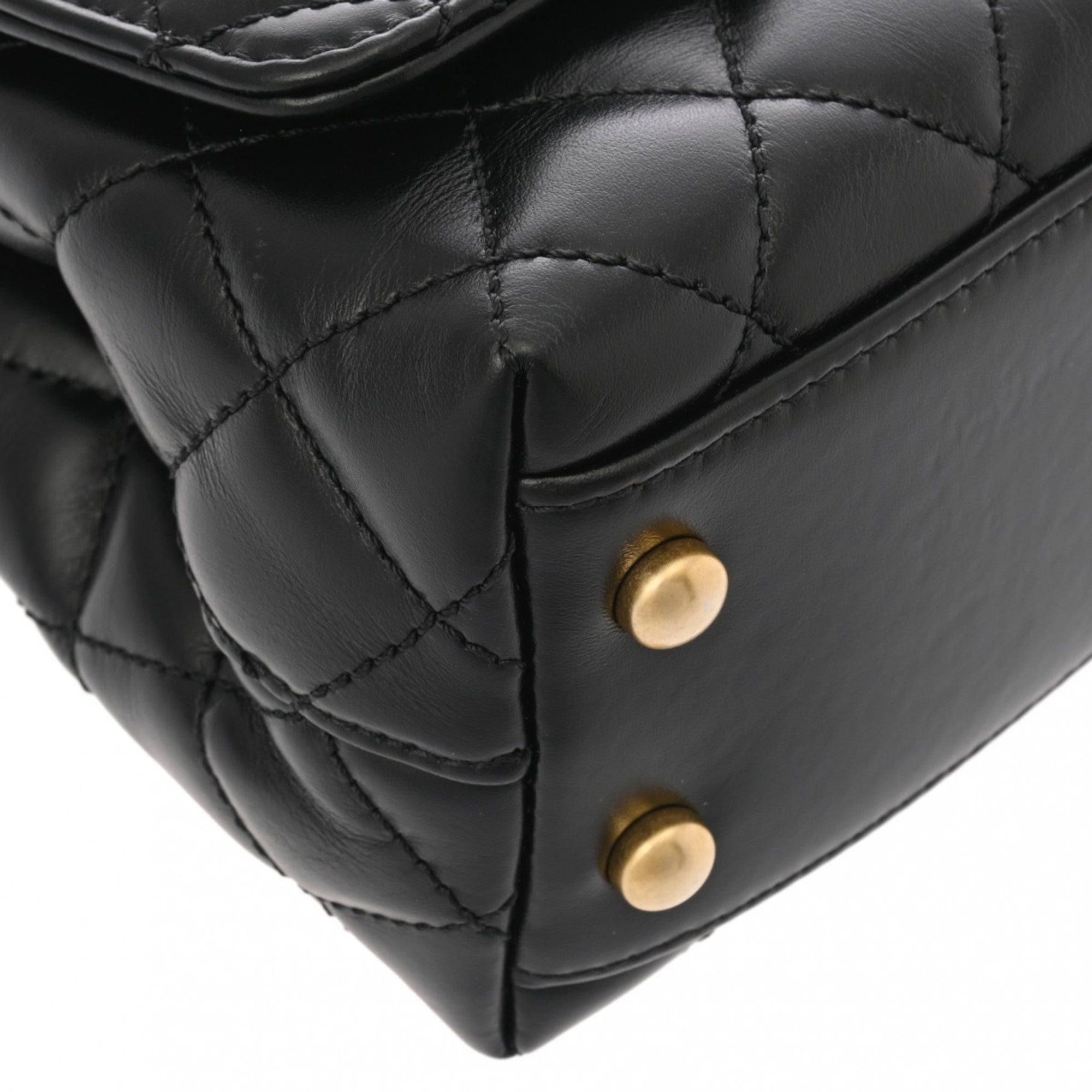 Chanel Matelasse Xxs Black As2215 Women's Calfskin Handbag