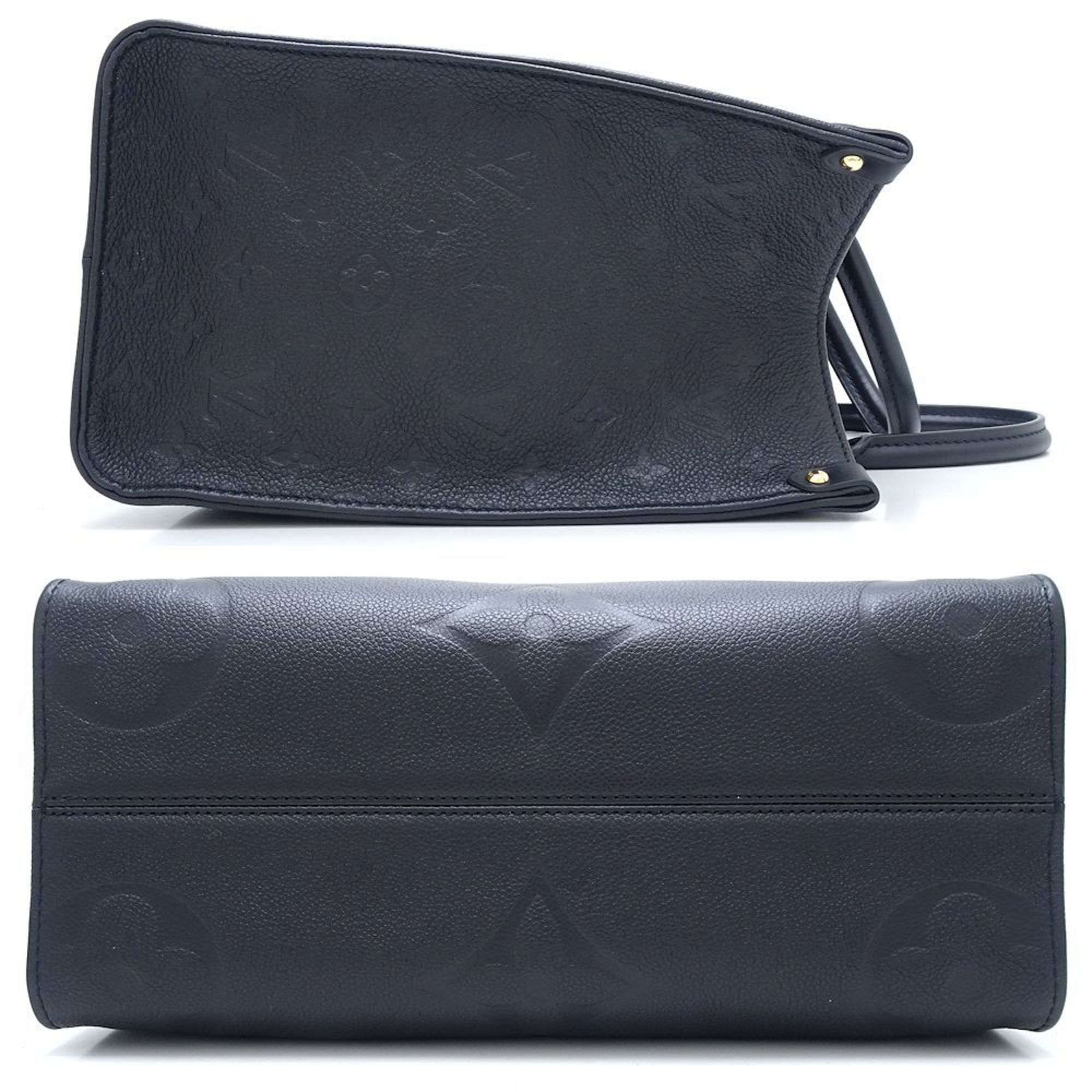 Louis Vuitton Monogram Empreinte On The Go Mm M45595 Tote Bag Noir 352026