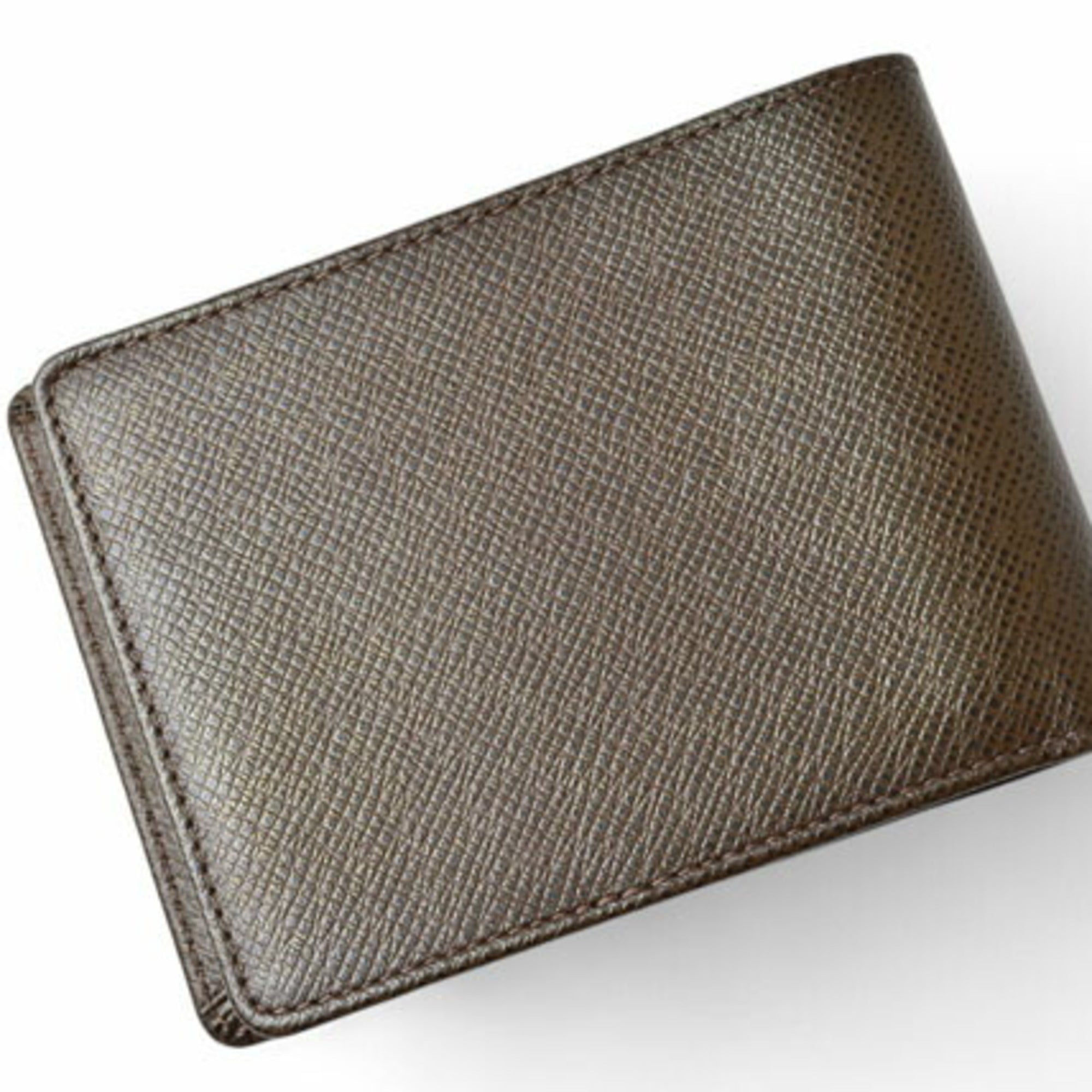 Louis Vuitton Folding Wallet Billfold Portobier 3 Vole Grisli M30428