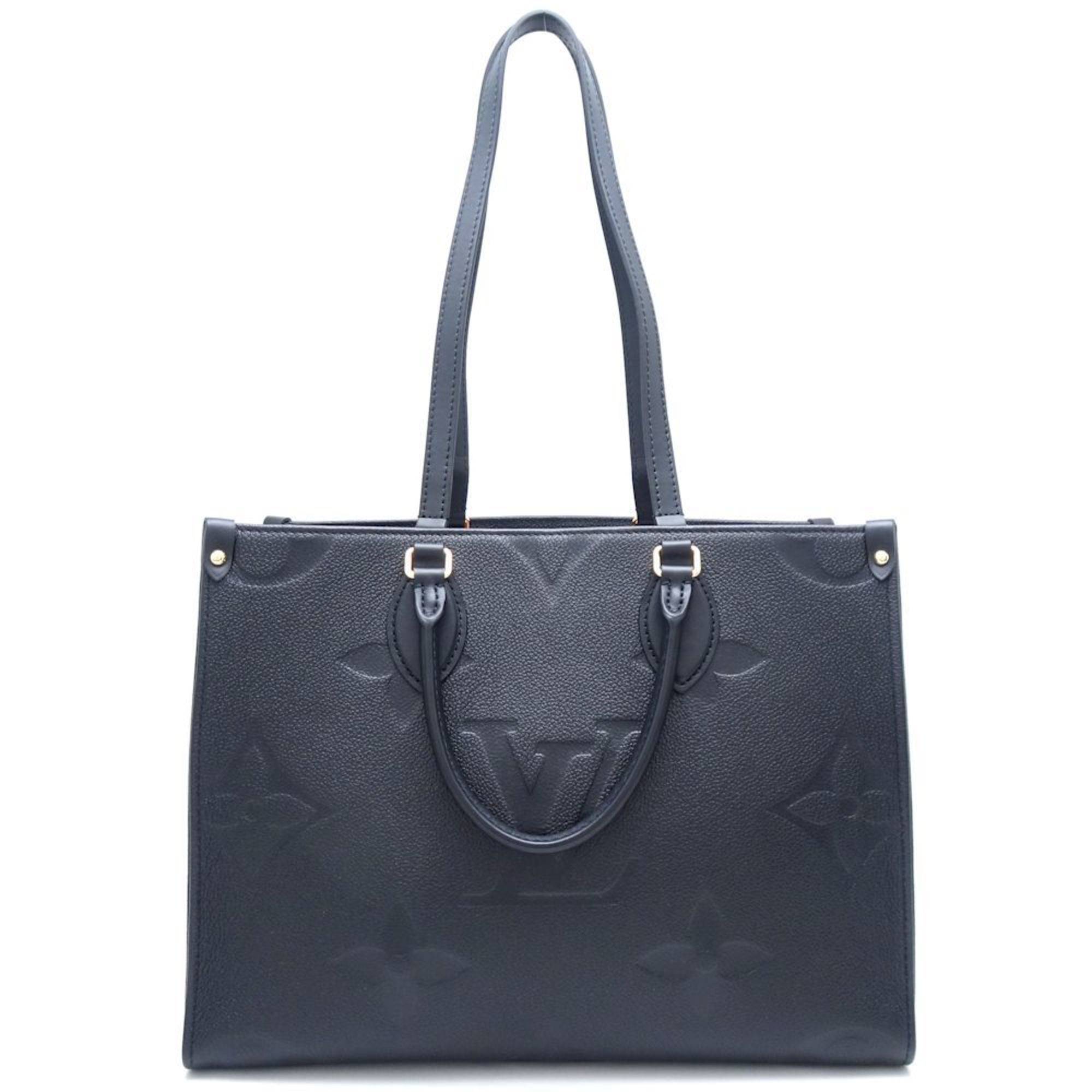 Louis Vuitton Monogram Empreinte On The Go Mm M45595 Tote Bag Noir 352026
