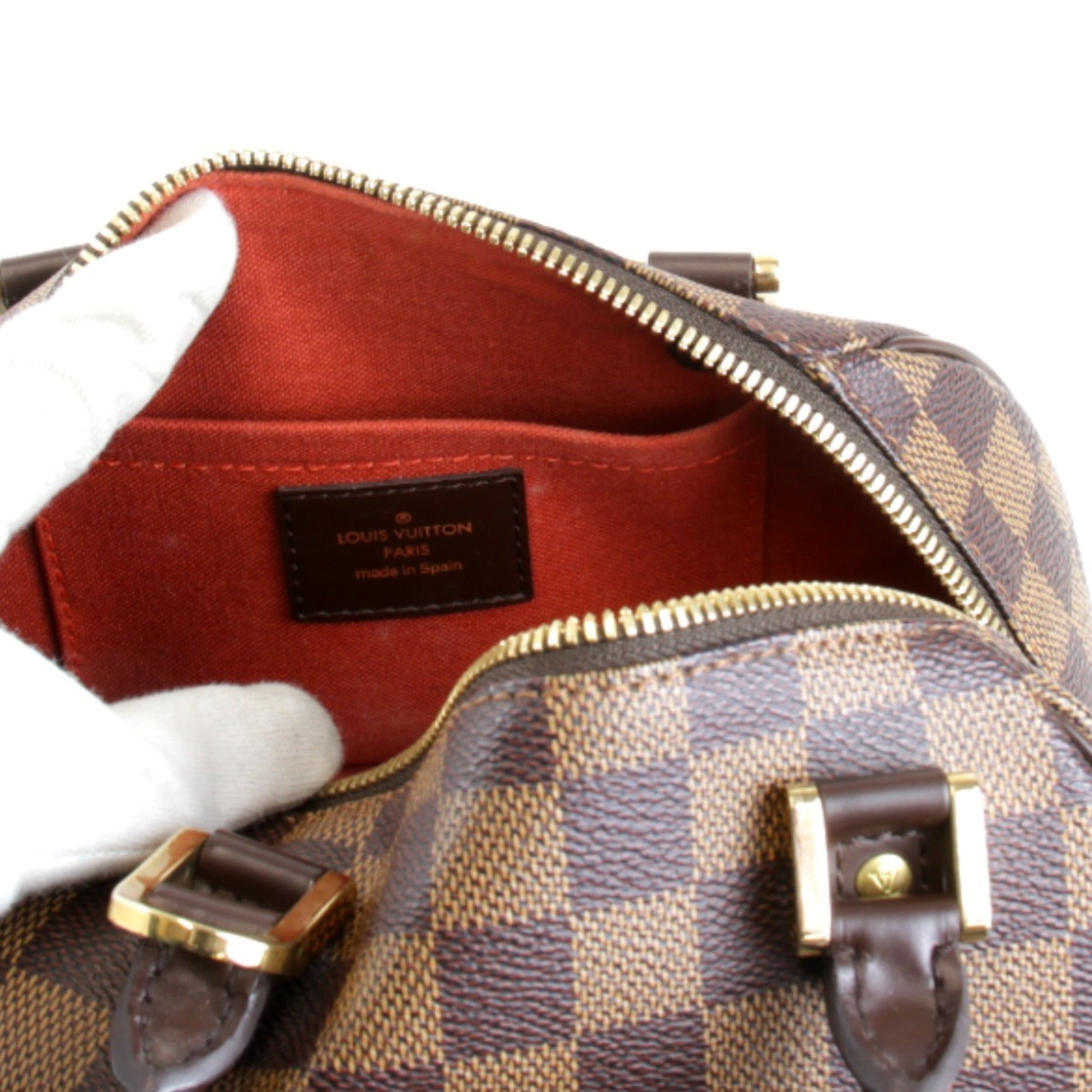 Louis Vuitton Rivera N41436 Handbag Damier Canvas Brown Women's