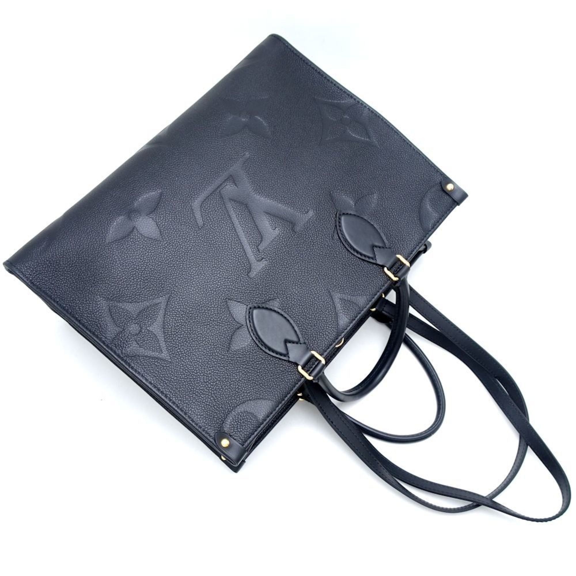 Louis Vuitton Monogram Empreinte On The Go Mm M45595 Tote Bag Noir 352026