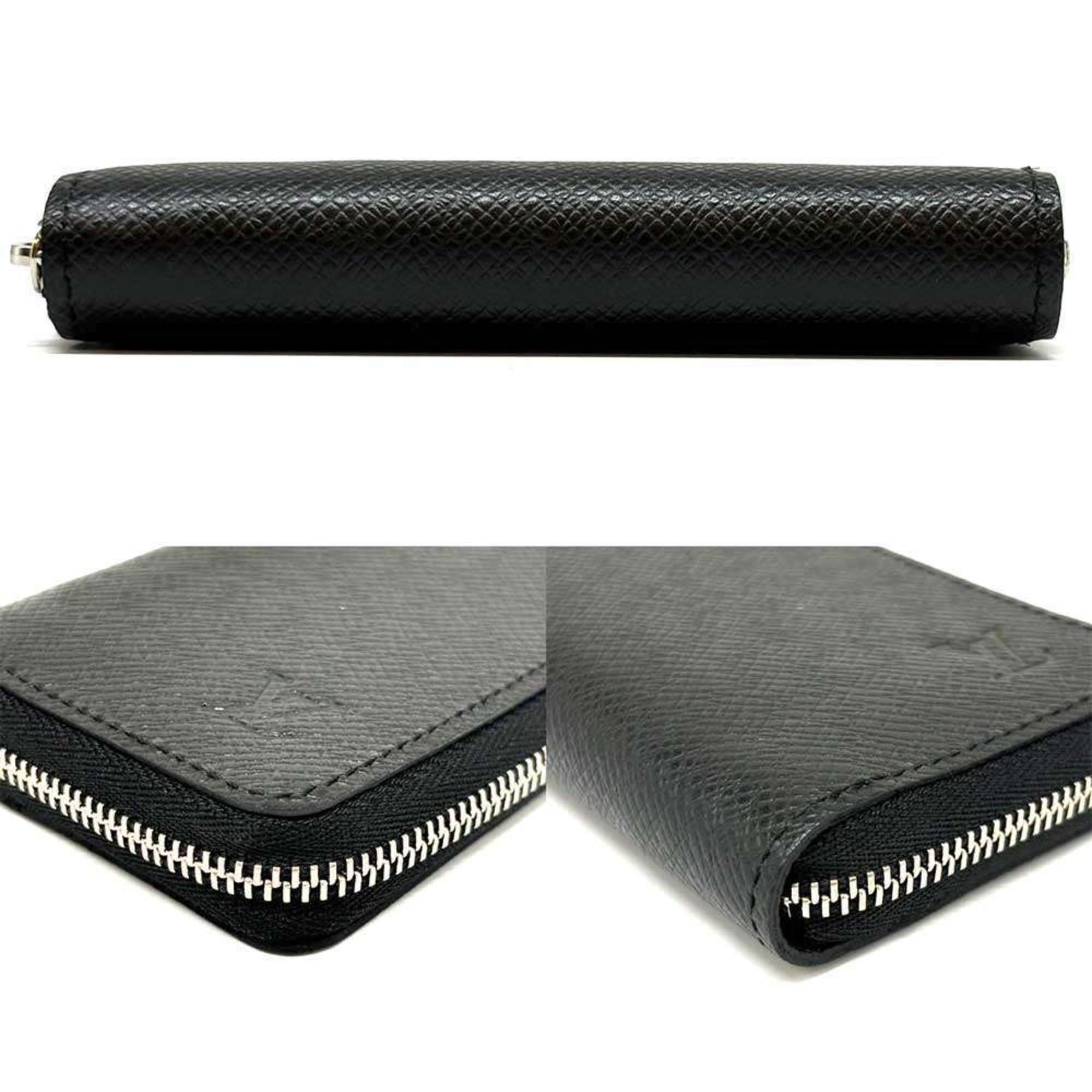 Louis Vuitton Zippy Coin Purse Taiga Black Essential M30511 Louis Vuitton