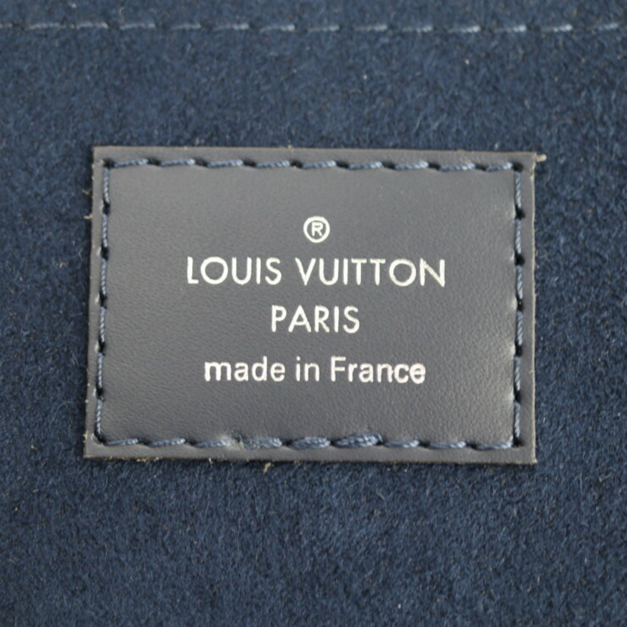 Louis Vuitton Pochette Jour Gm Second Bag M64154 Epi Leather Blue Marine L Shaped Clutch Pouch