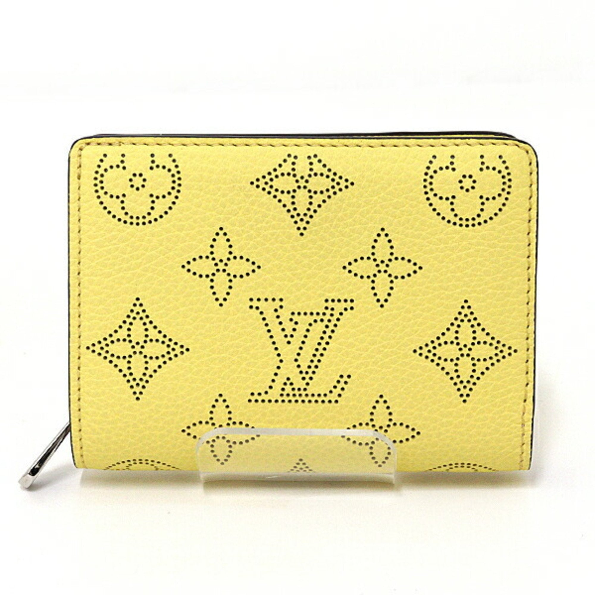 Louis Vuitton Portefeuille Ku Bi Fold Wallet Monogram Mahina M82502 Jaune Limited Edition Color S
