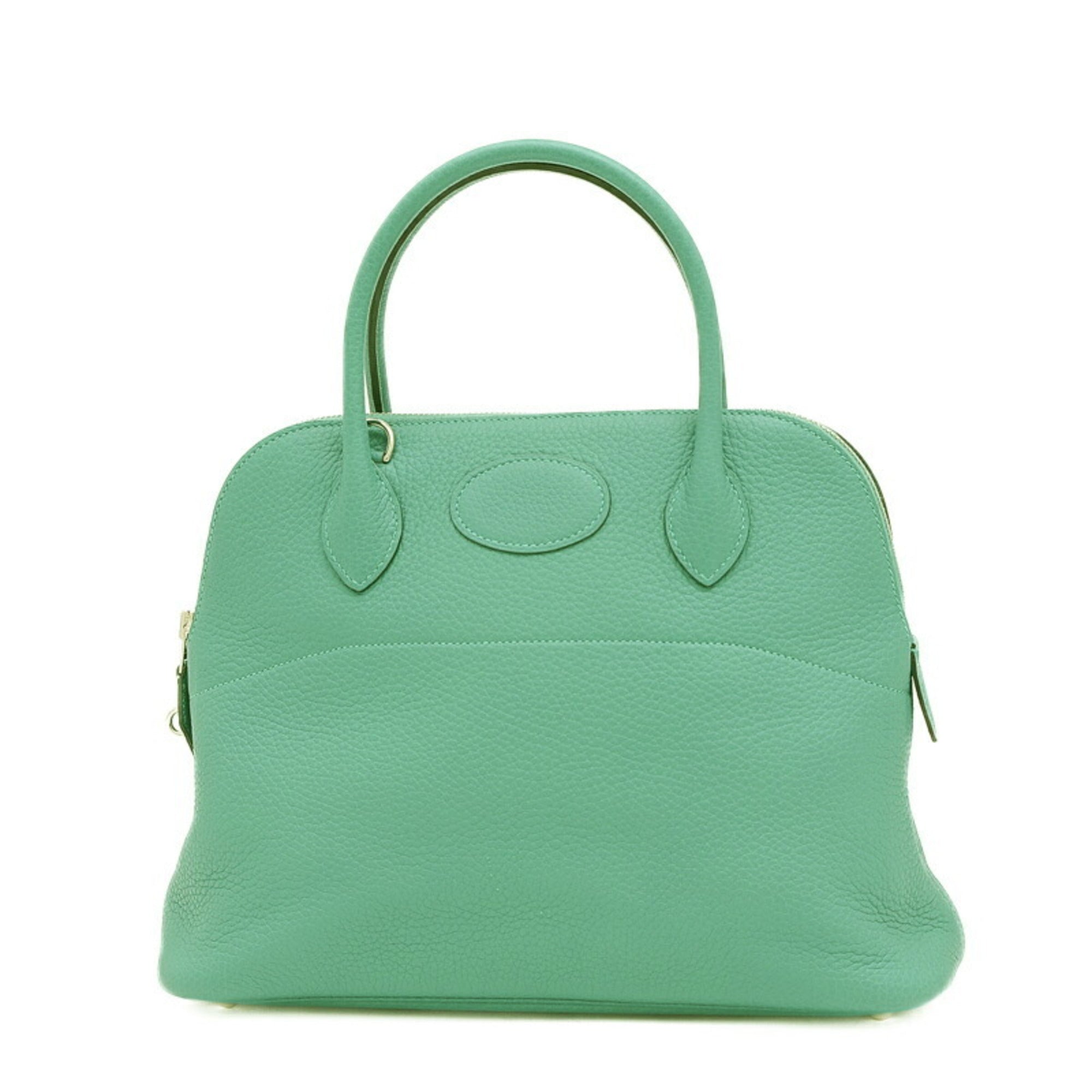 Hermes Bolide 31 Handbag, Taurillon Vert Verone, D Stamp