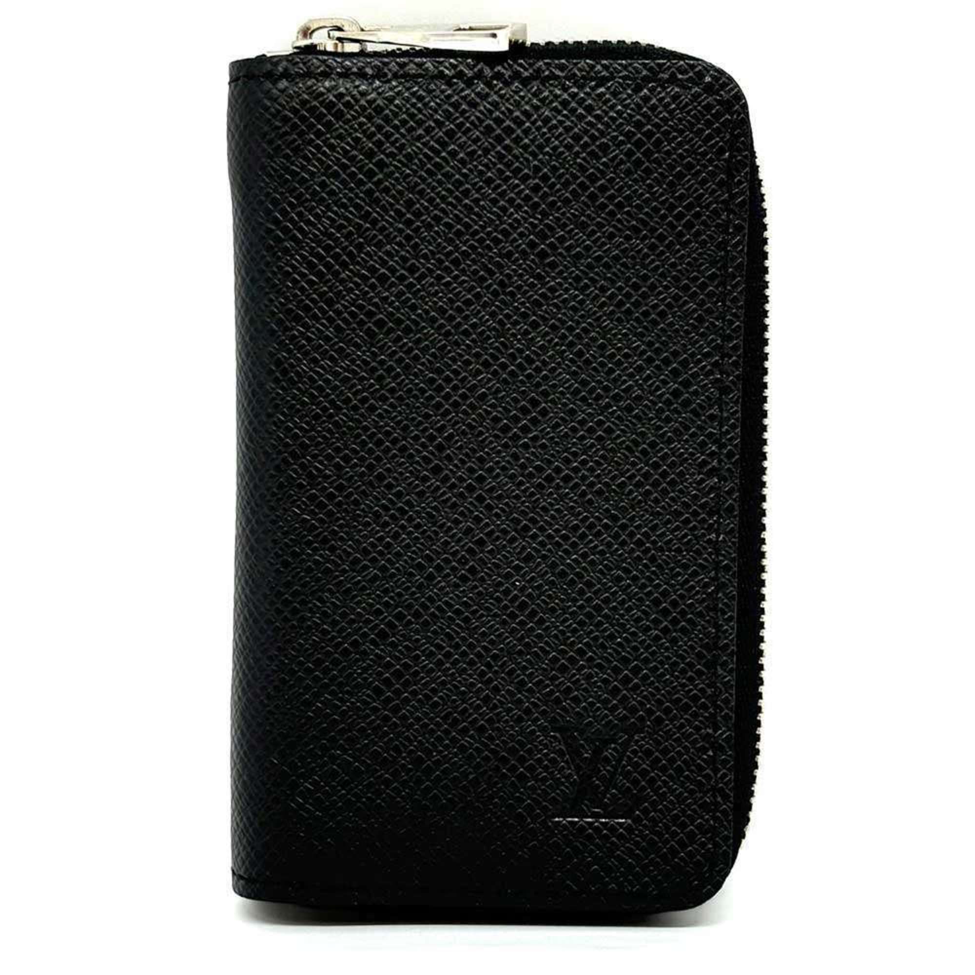 Louis Vuitton Zippy Coin Purse Taiga Black Essential M30511 Louis Vuitton