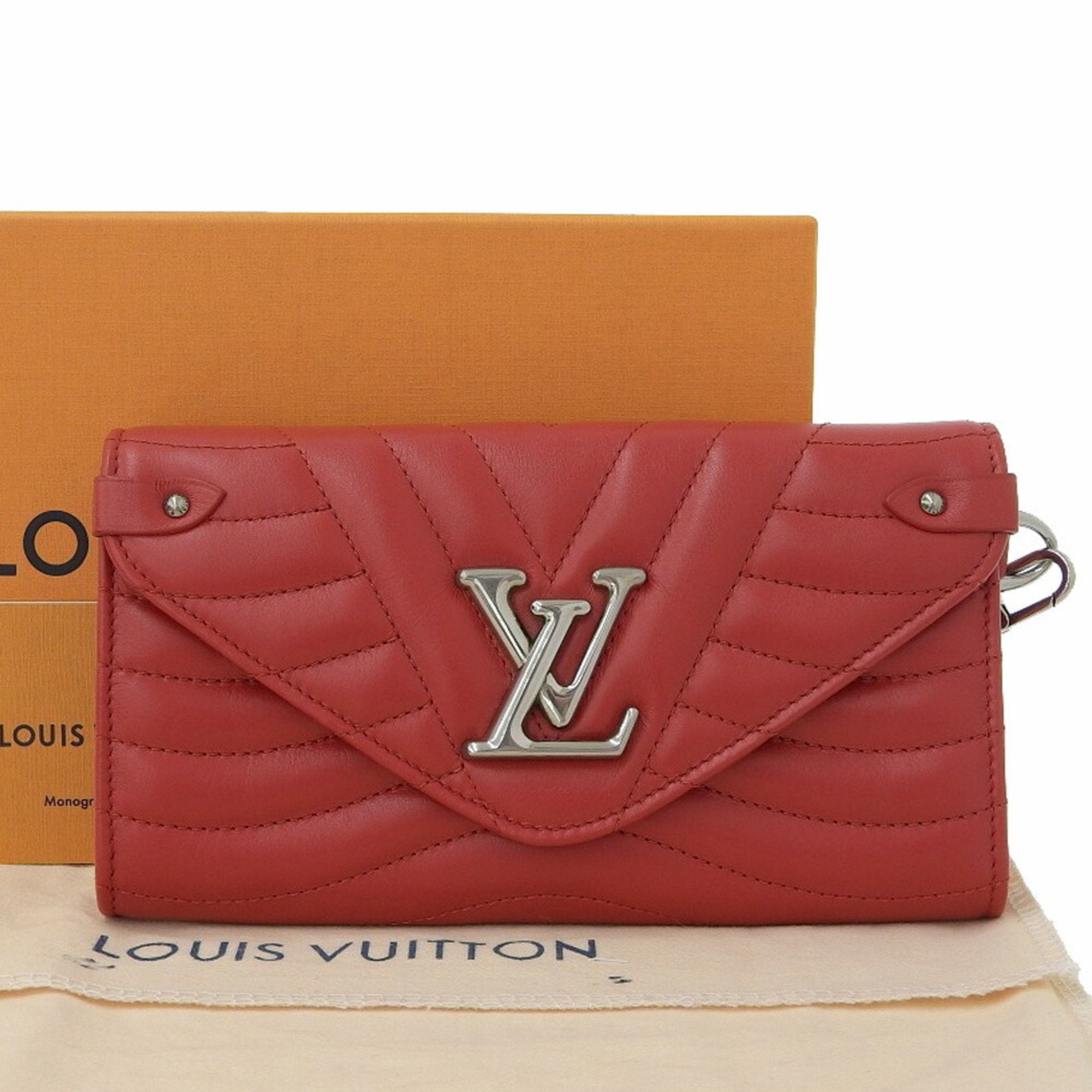 Louis Vuitton New Wave Quilted Red Wallet