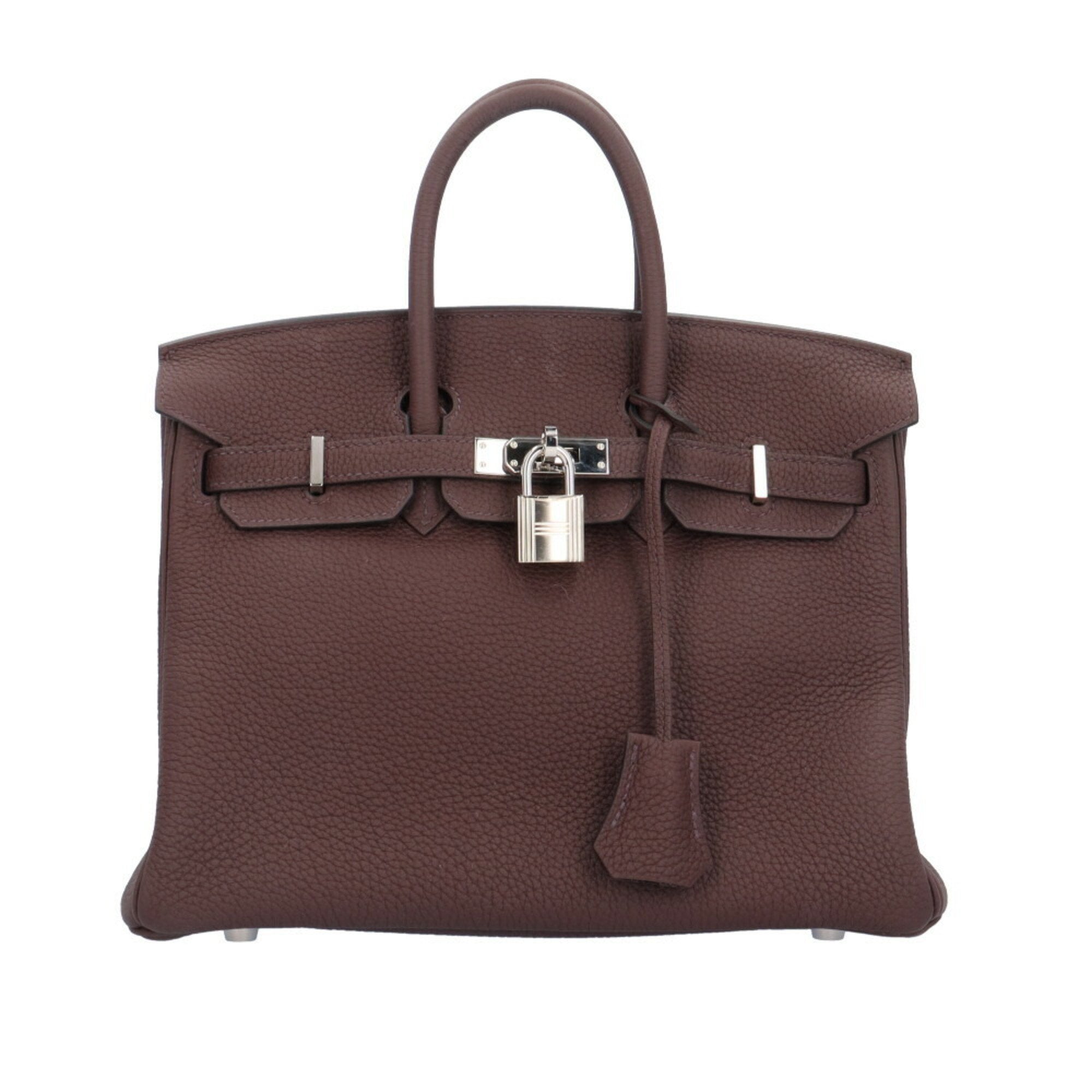 Hermes Birkin 25 Handbag Leather Brown Women's Hermes