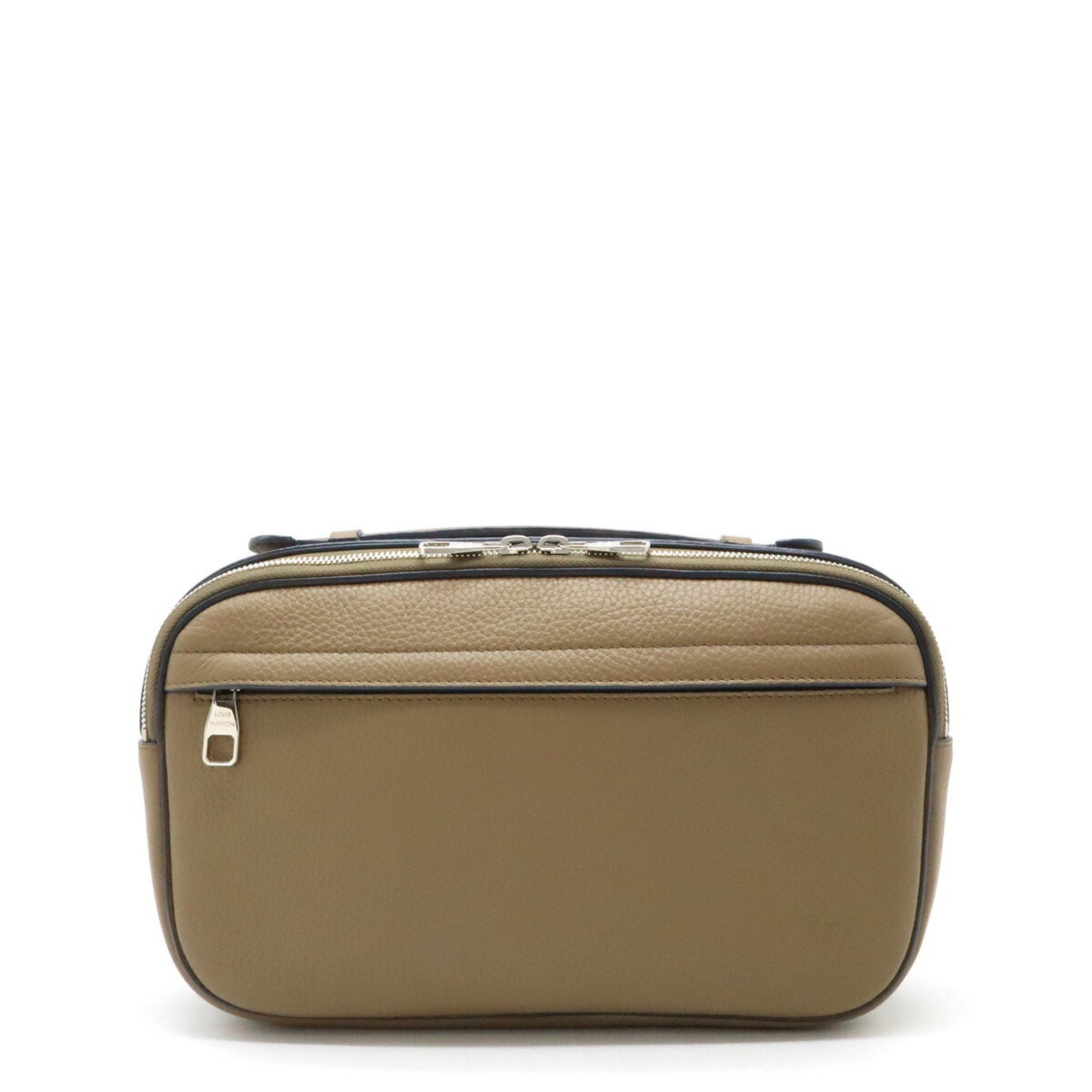 Louis Vuitton Cuir Taurillon Bum Bag Body Waist Shoulder Leather Beige M94472