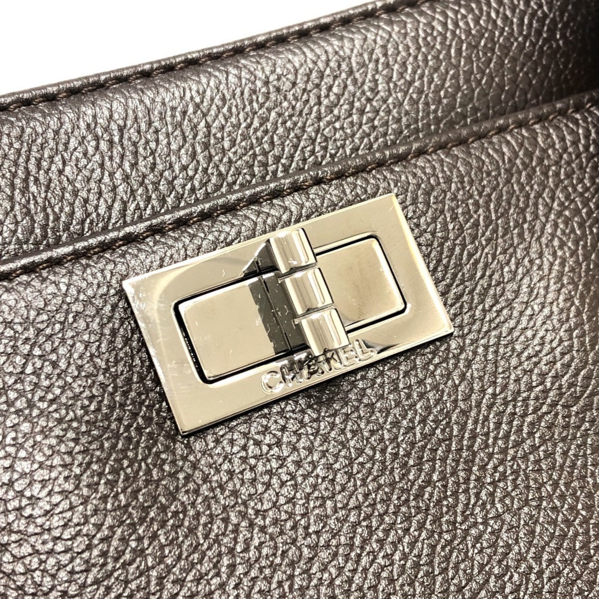 Chanel Executive 2.55 Tote Bag Leather Women's Brown Similar