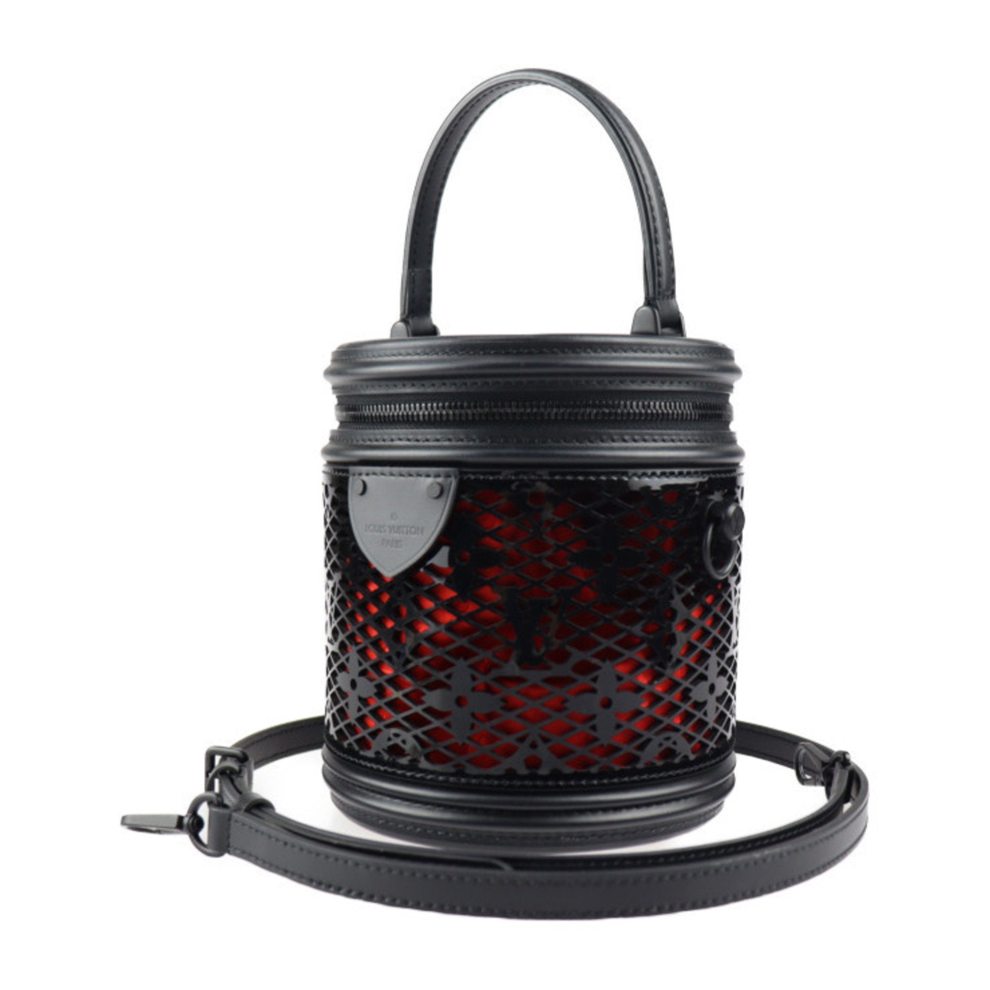Louis Vuitton Cannes Monogram Lace Black Vanity Bag M20363