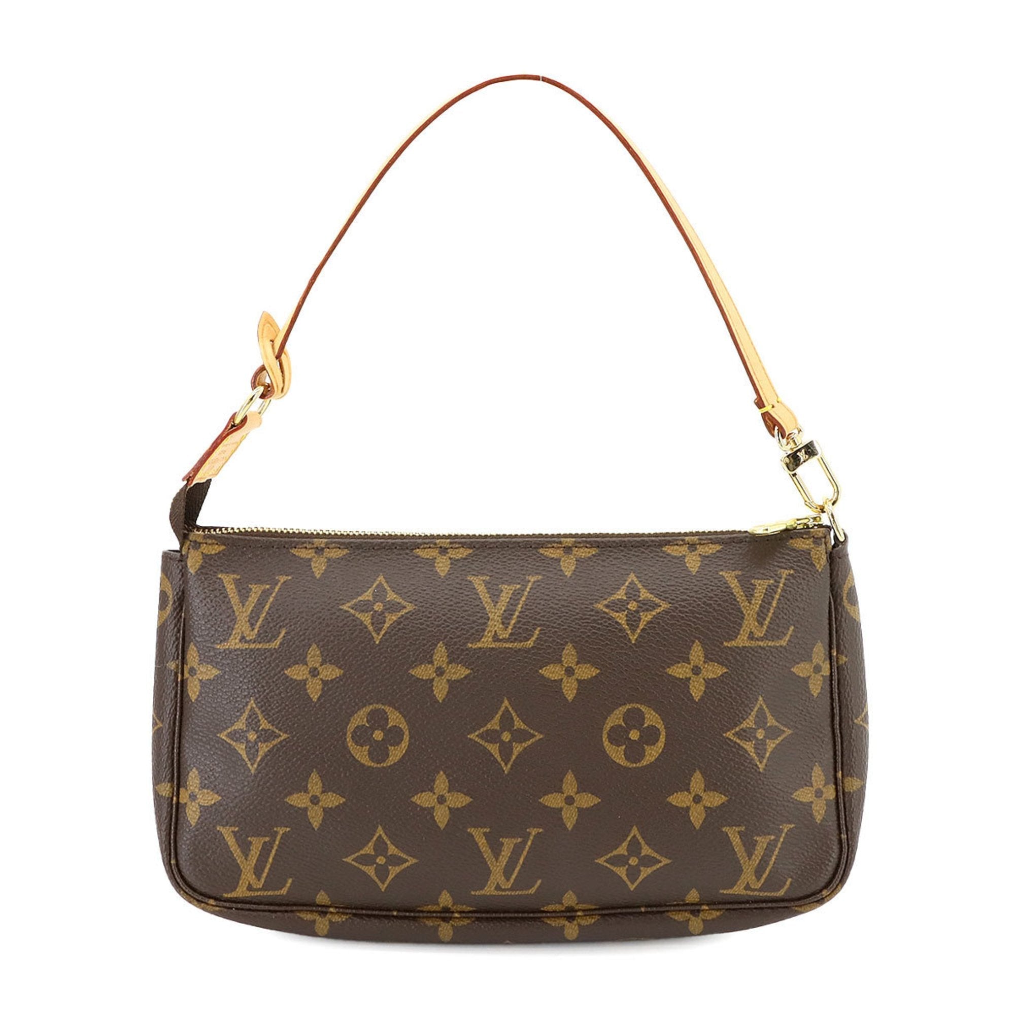 Louis Vuitton Monogram Pochette Accessoires Handbag Brown M51980