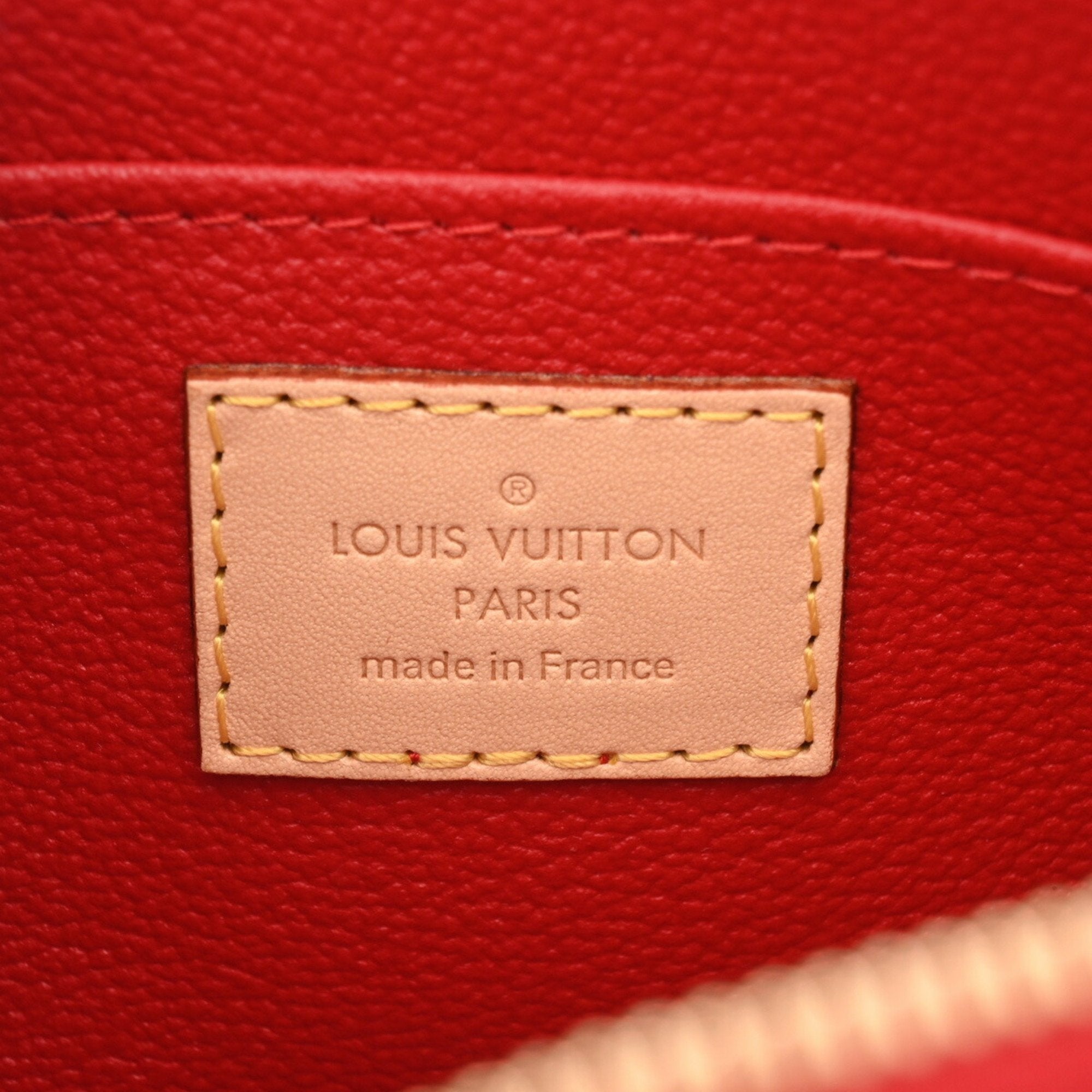 Louis Vuitton Pochette Tick Cerise M90172 Women's Vernis Pouch