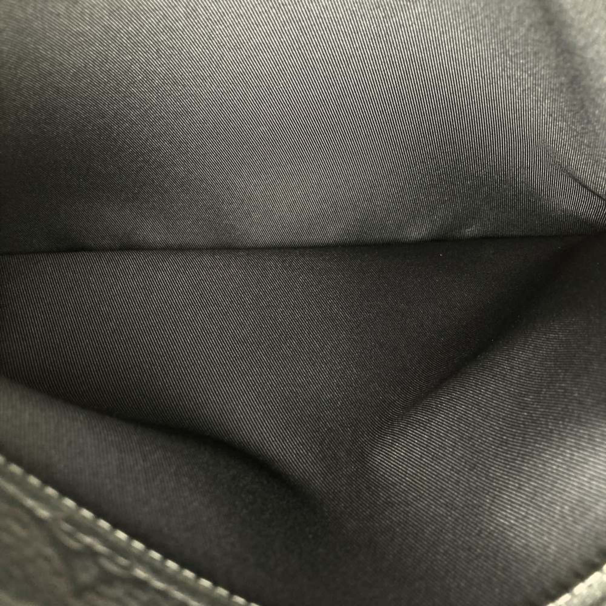 Louis Vuitton Pochette Clutch Bag Document Case Monogram Taurillon Black M67461 Men's Women's