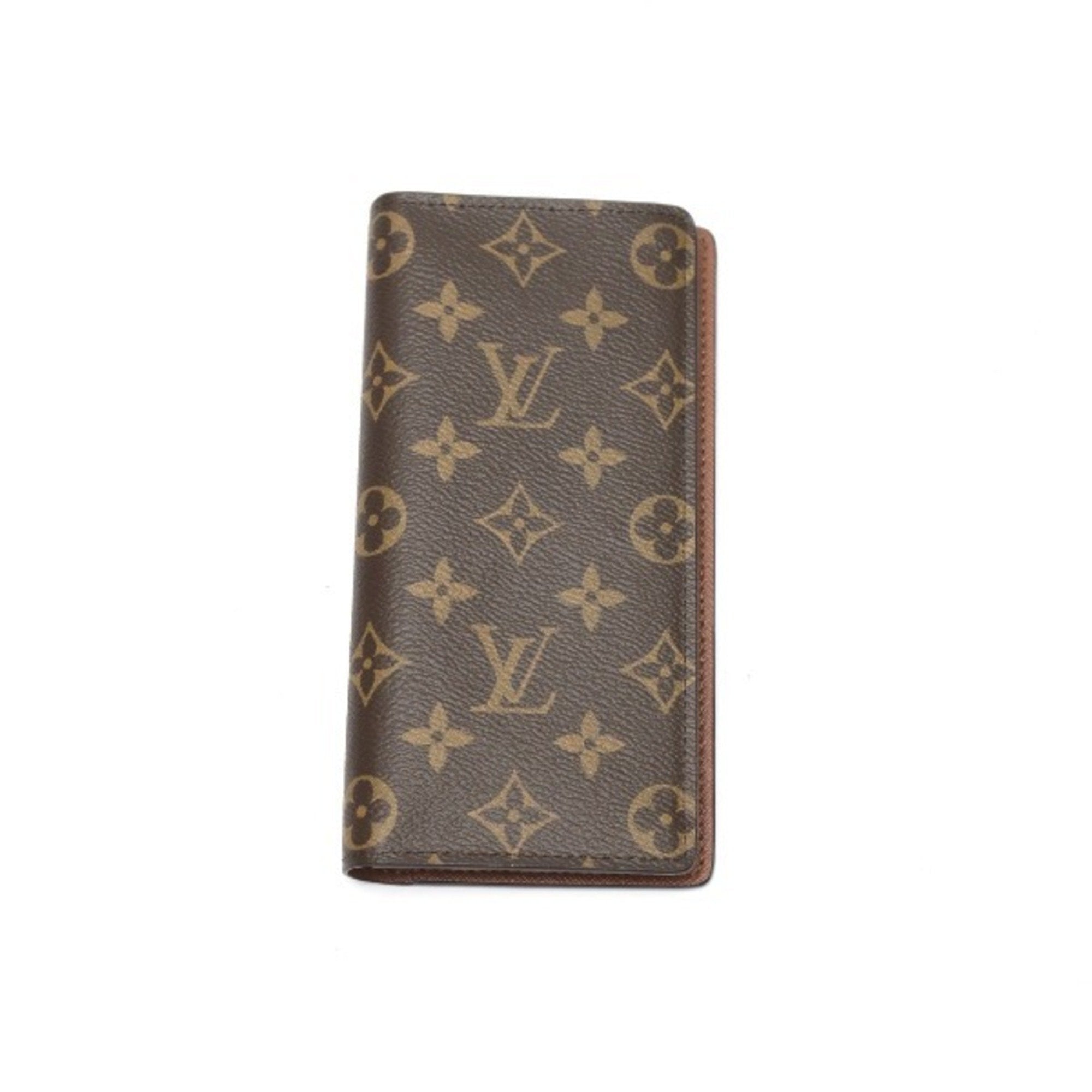 Louis Vuitton Monogram Long Wallet Braza M66540 Brown