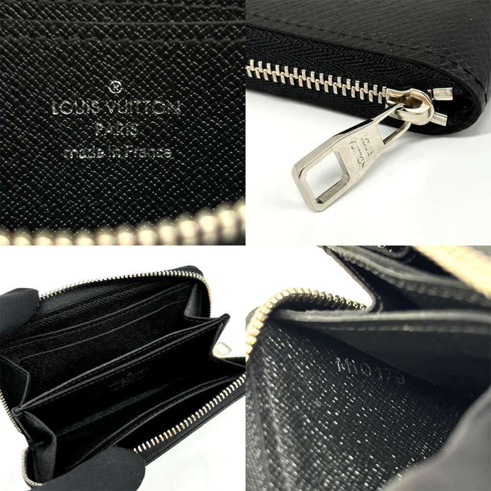 Louis Vuitton Zippy Coin Purse Taiga Black Essential M30511 Louis Vuitton