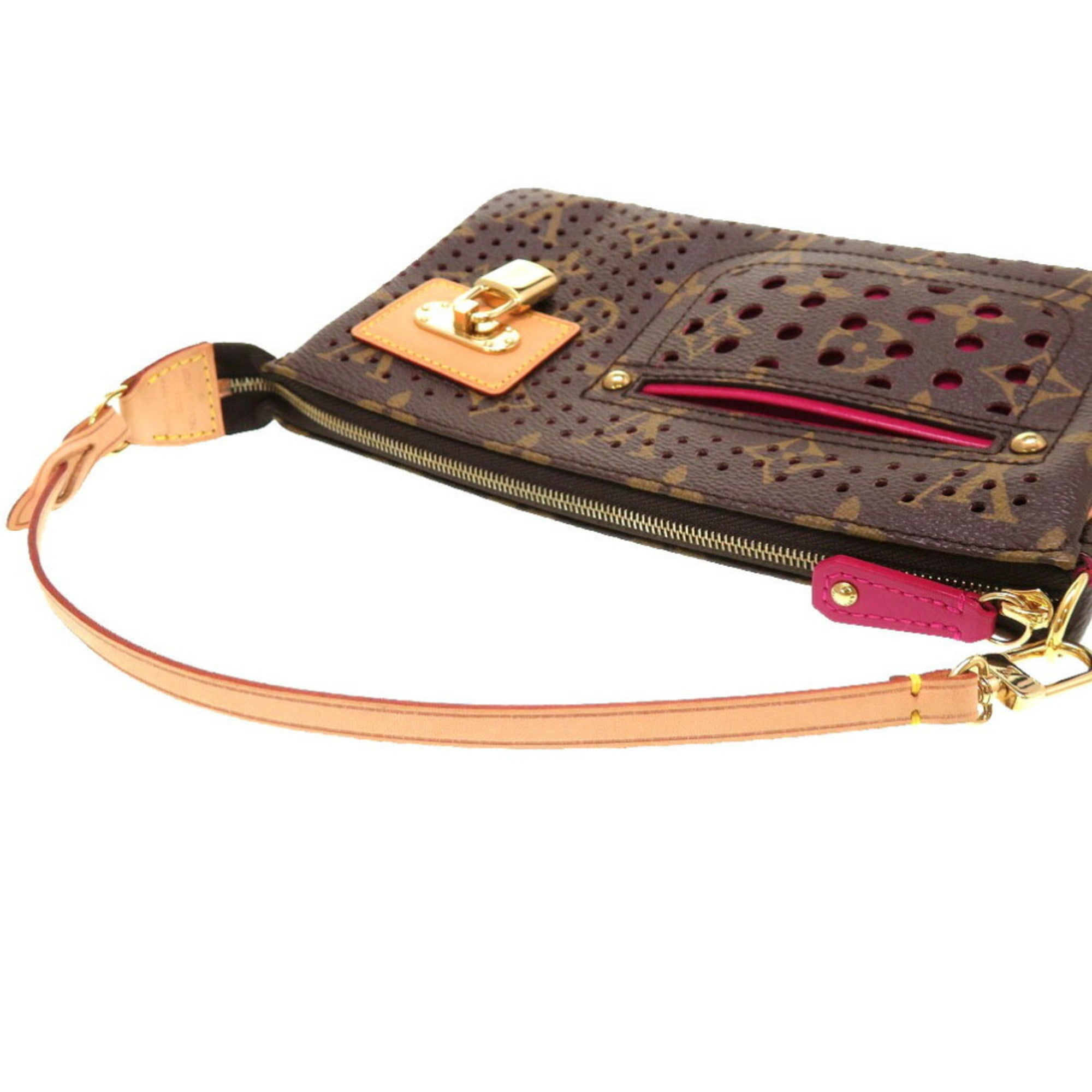 Louis Vuitton Fuchsia Monogram Perfo Pochette M95183