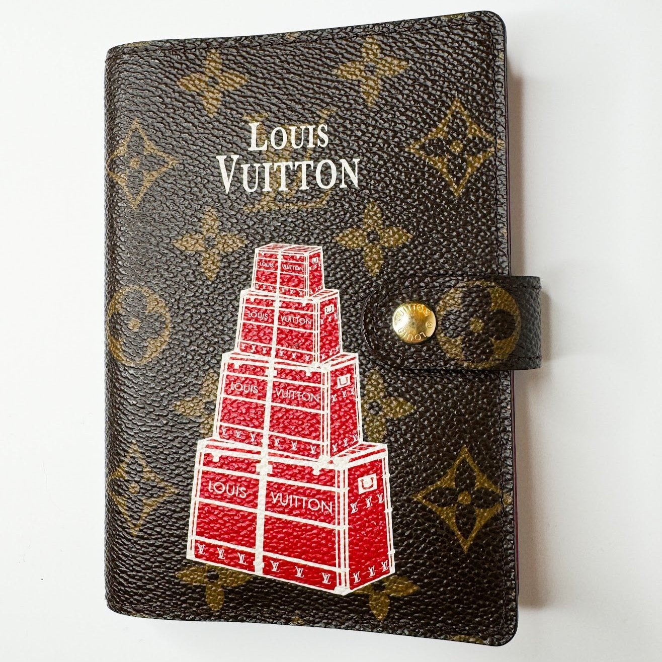 Pre-Owned Louis Vuitton Coated Canvas Small Leather Goods Monogram PM Agenda Luggage Print