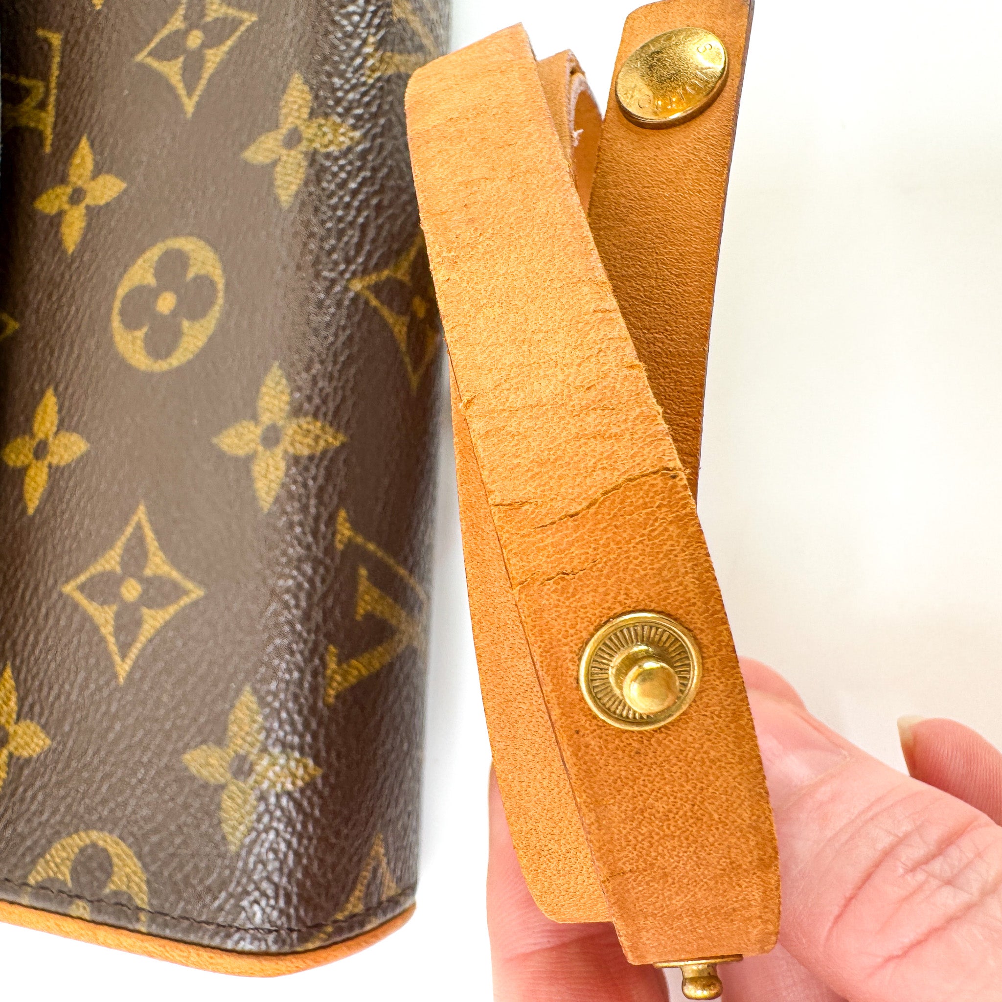 Pre-Owned Authentic Louis Vuitton Monogram Coated Canvas Pochette Florentine Bum Bag Belt Bag XS Full Set