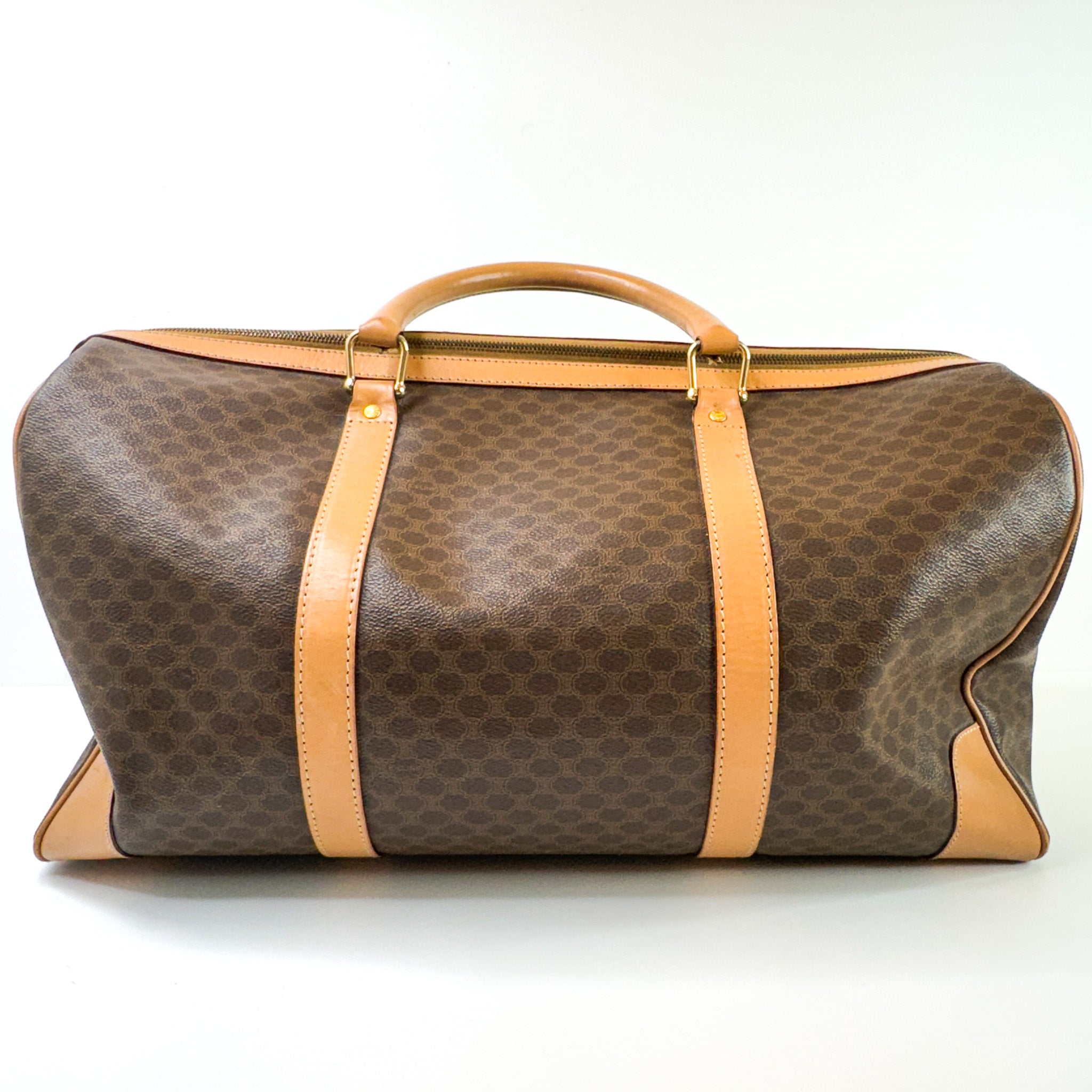 Pre-Owned Authentic Vintage Celine Keepall 45 Boston Bag Macadam Monogram Travel Duffel Bag