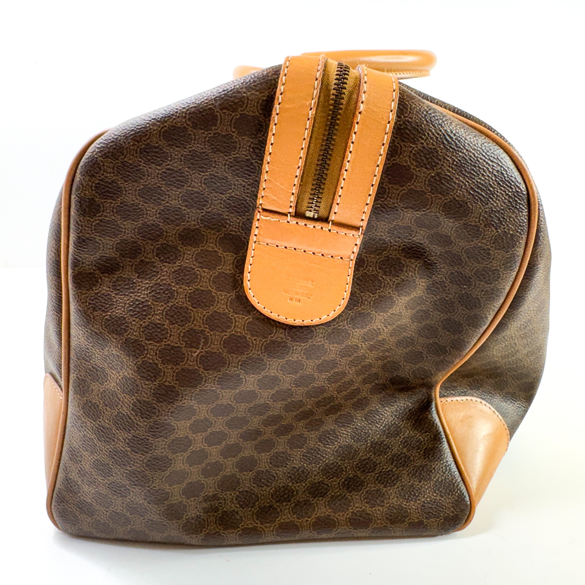 Pre-Owned Authentic Vintage Celine Keepall 45 Boston Bag Macadam Monogram Travel Duffel Bag