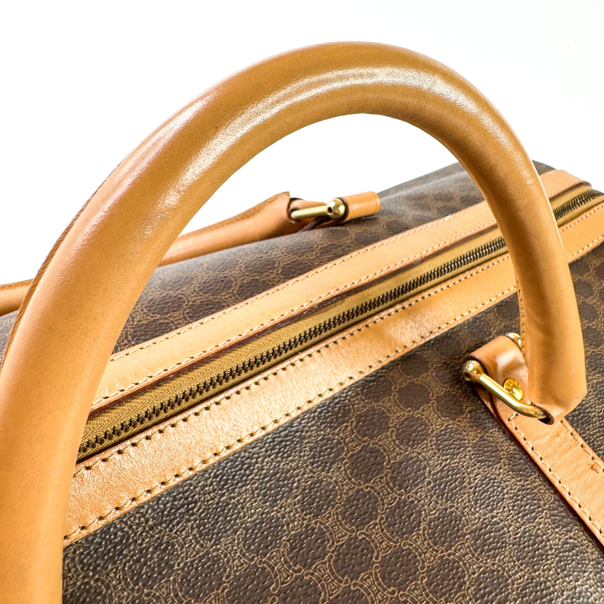 Pre-Owned Authentic Vintage Celine Keepall 45 Boston Bag Macadam Monogram Travel Duffel Bag